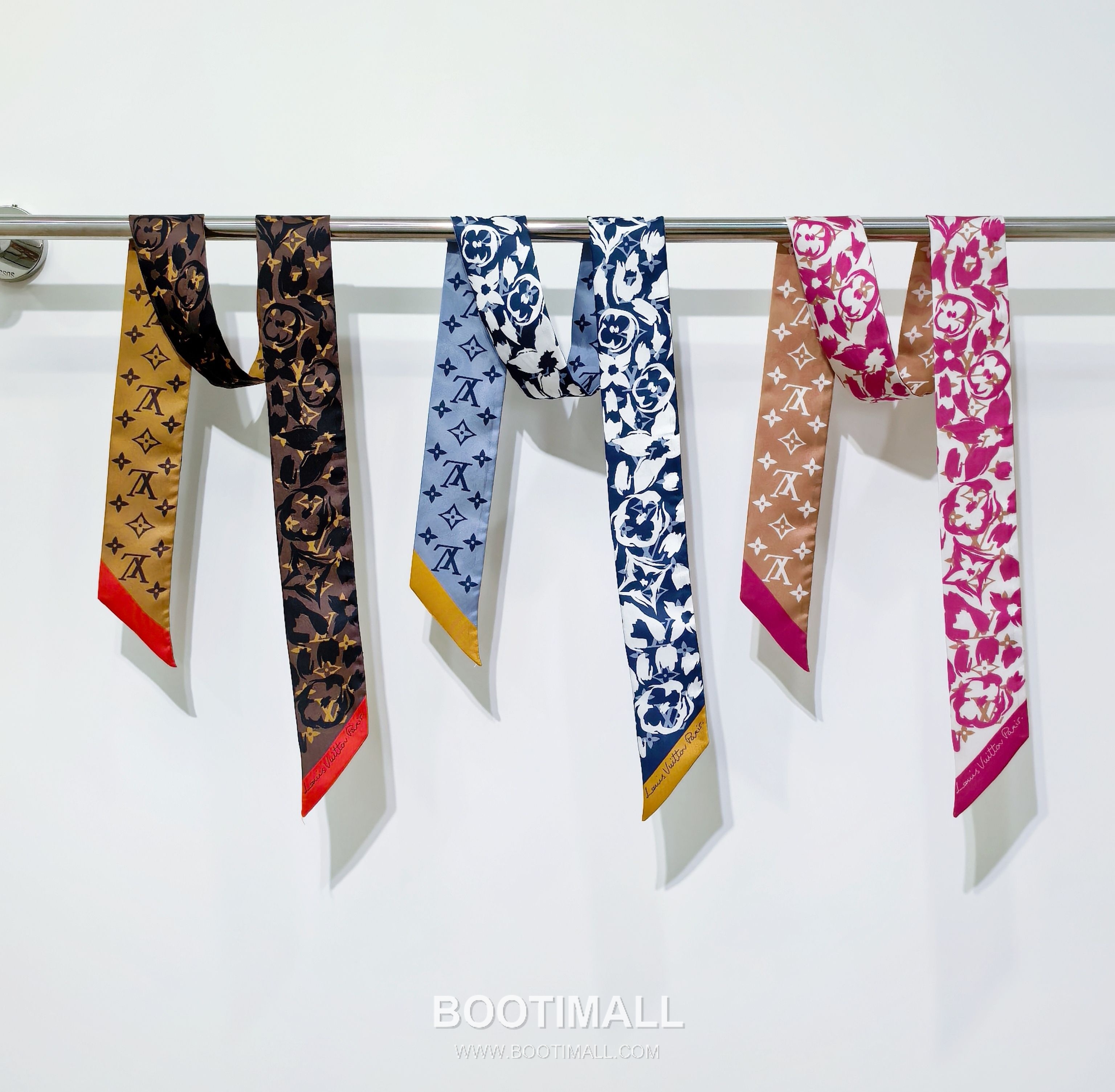 Louis Vuitton Double Sided Silk Long Scarf 100% Silk Double Layer Print Scarf 루이비통 더블 사이드 실크 롱 스카프 PLV2613 120cm 7