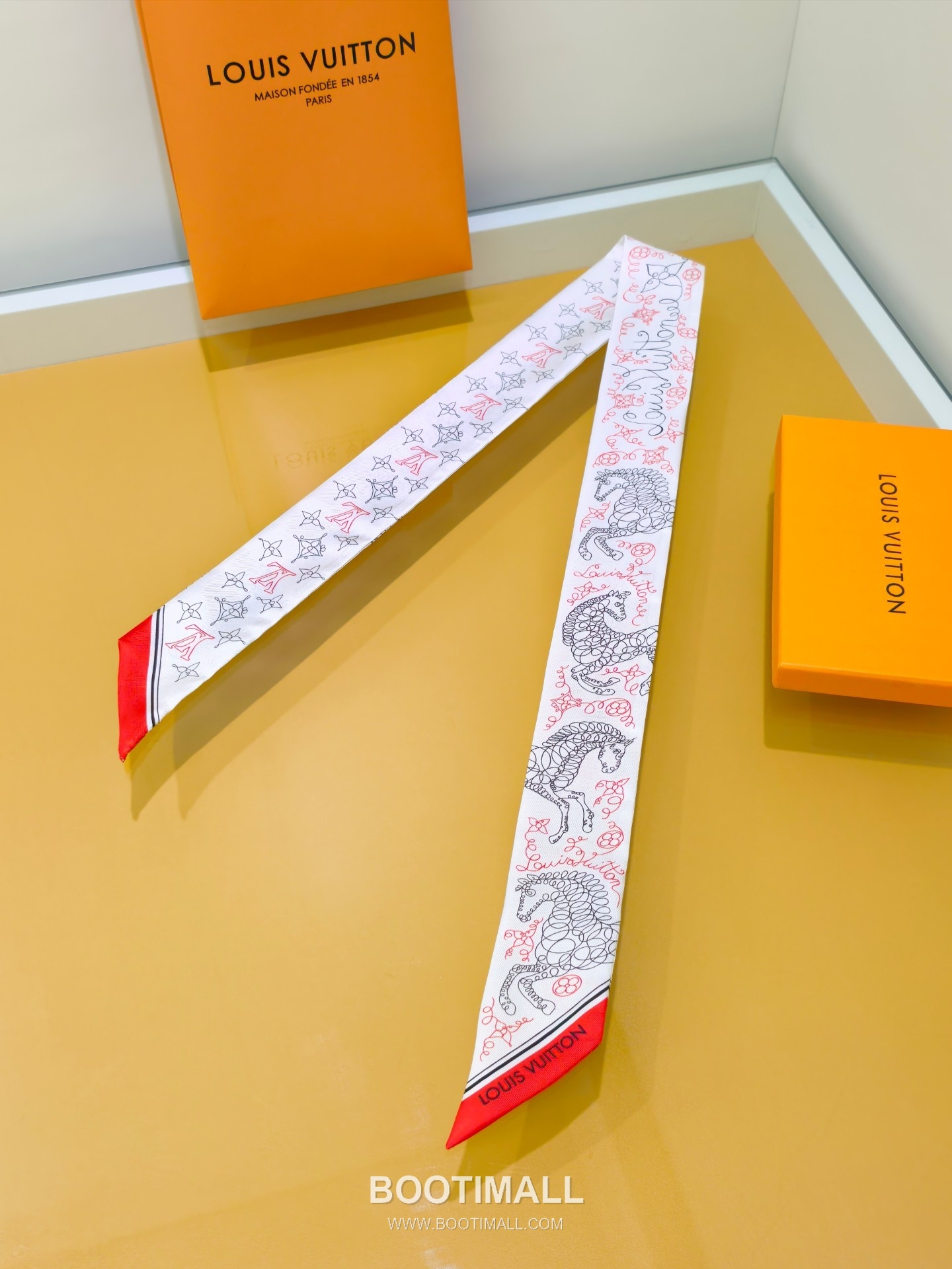 Louis Vuitton Double Sided Silk Long Scarf 100% Silk Double Layer Print Scarf 루이비통 더블 사이드 실크 롱 스카프 PLV2613 120cm 4