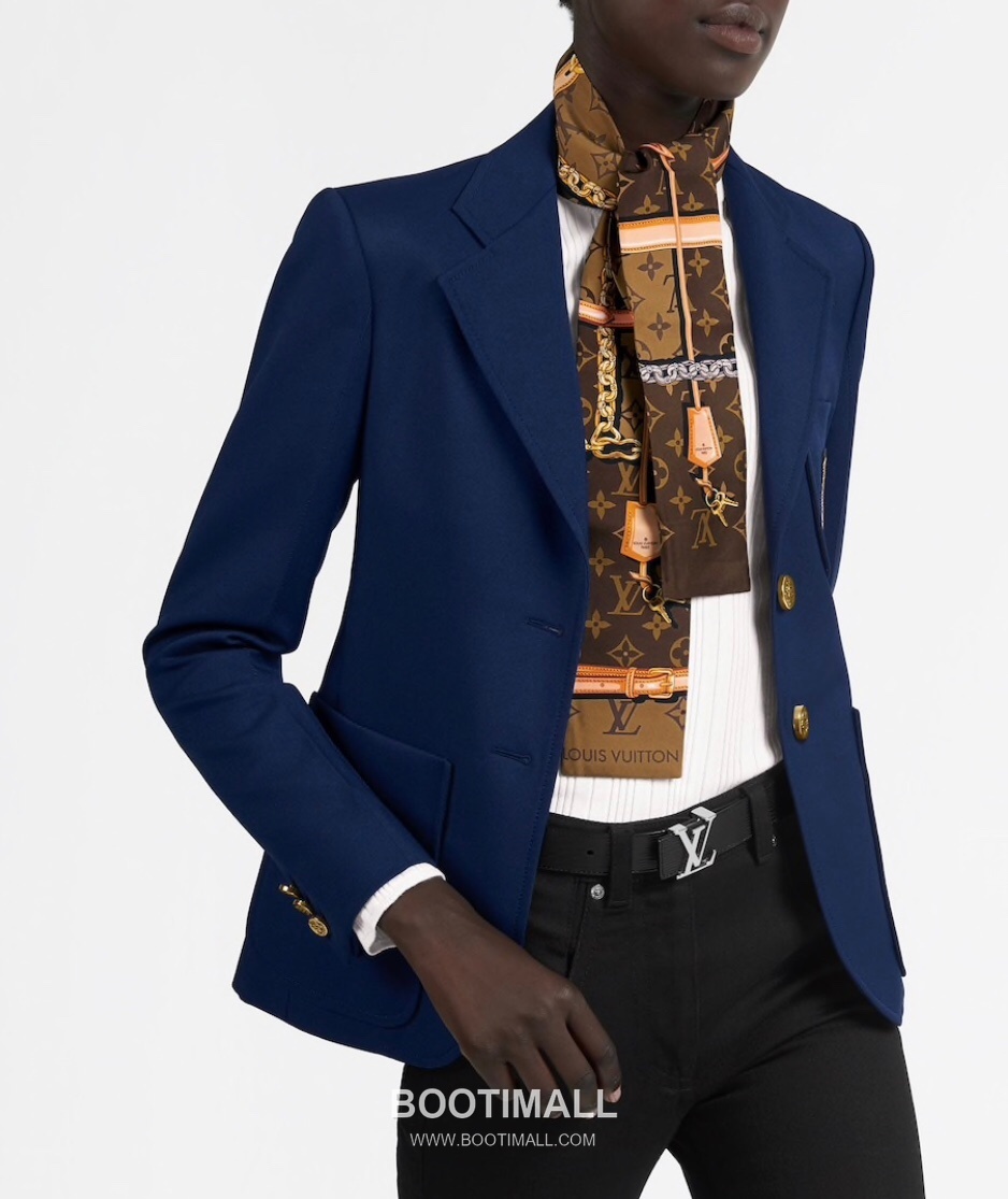 Louis Vuitton Monogram Confidential Silk Double Sided Twilly Scarf 100% Silk Print Scarf 루이비통 모노그램 컨피덴셜 실크 더블사이드 트윌리 스카프 PLV2217 120cm 2