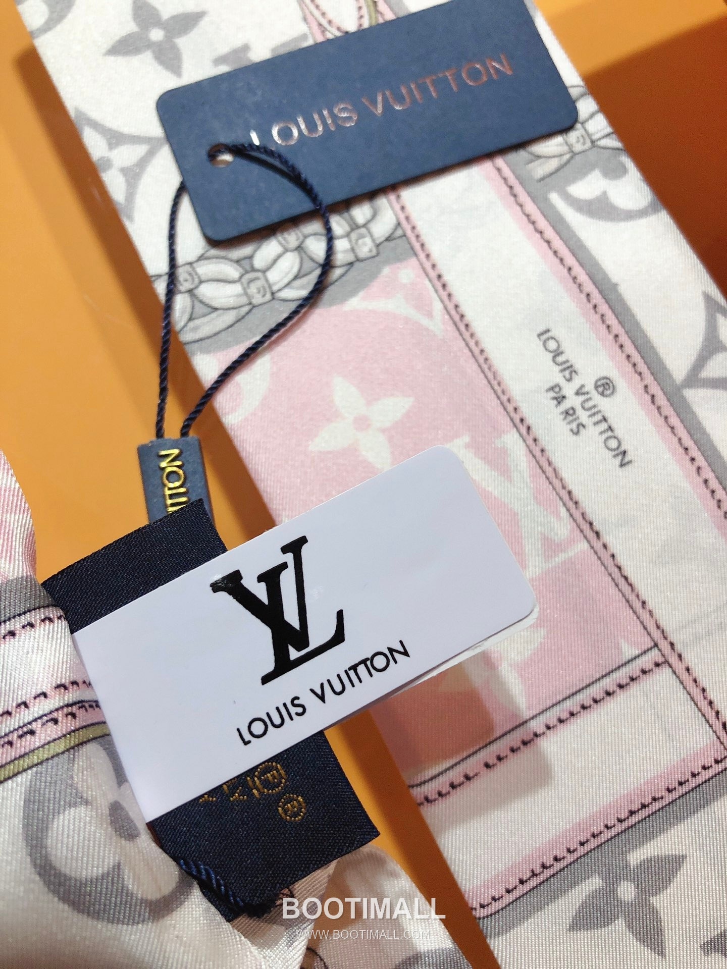Louis Vuitton Monogram Confidential Silk Double Sided Twilly Scarf 100% Silk Print Scarf 루이비통 모노그램 컨피덴셜 실크 더블사이드 트윌리 스카프 PLV2217 120cm 4
