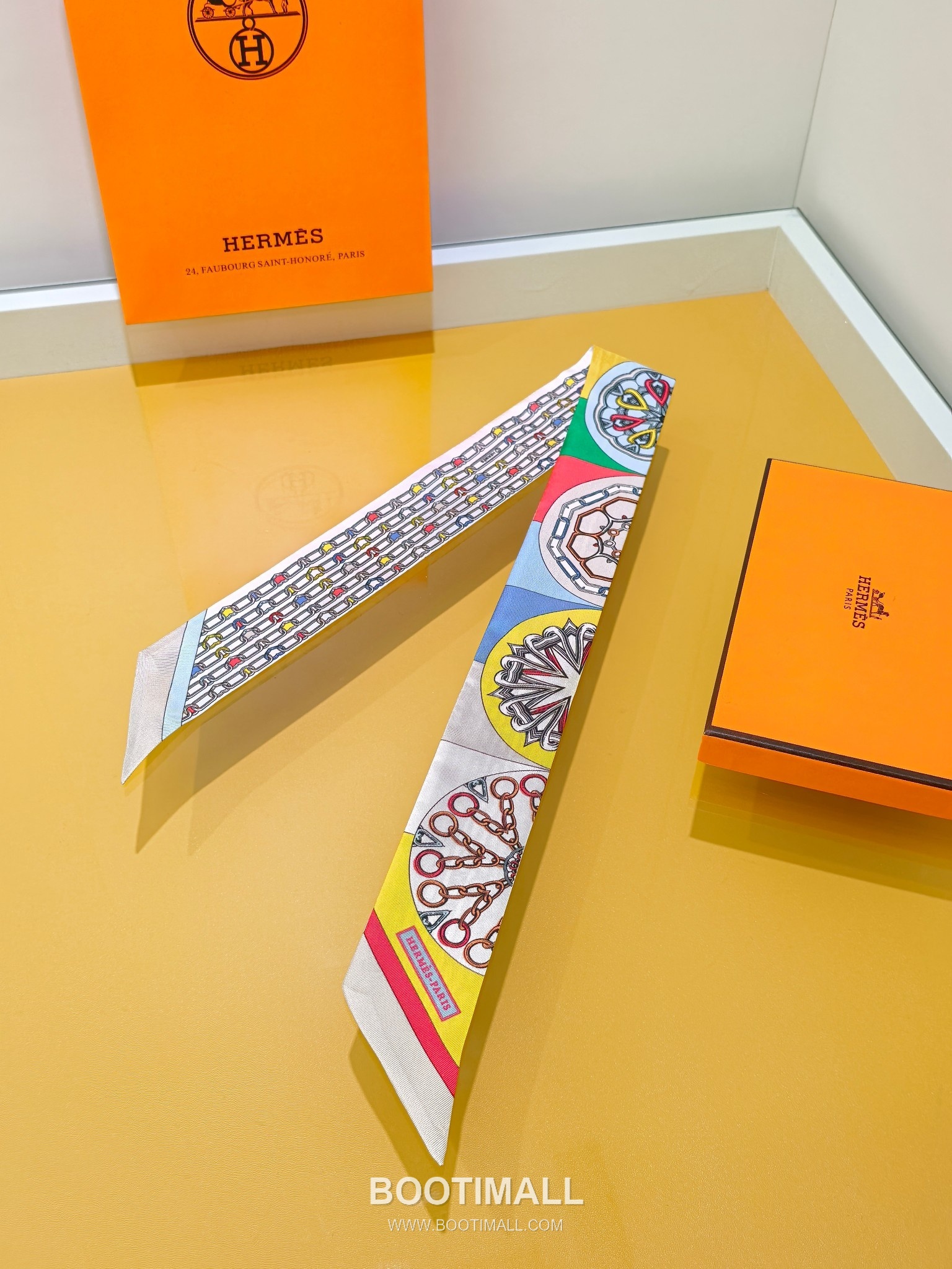 Hermes Splendid Bridle Floral Silk Twill Double Sided Twilly Scarf 100% Silk Print Scarf 에르메스 스플렌디드 브라이들 플로럴 실크 트윌 더블사이드 트윌리 스카프 PHMS2520 86cm 3