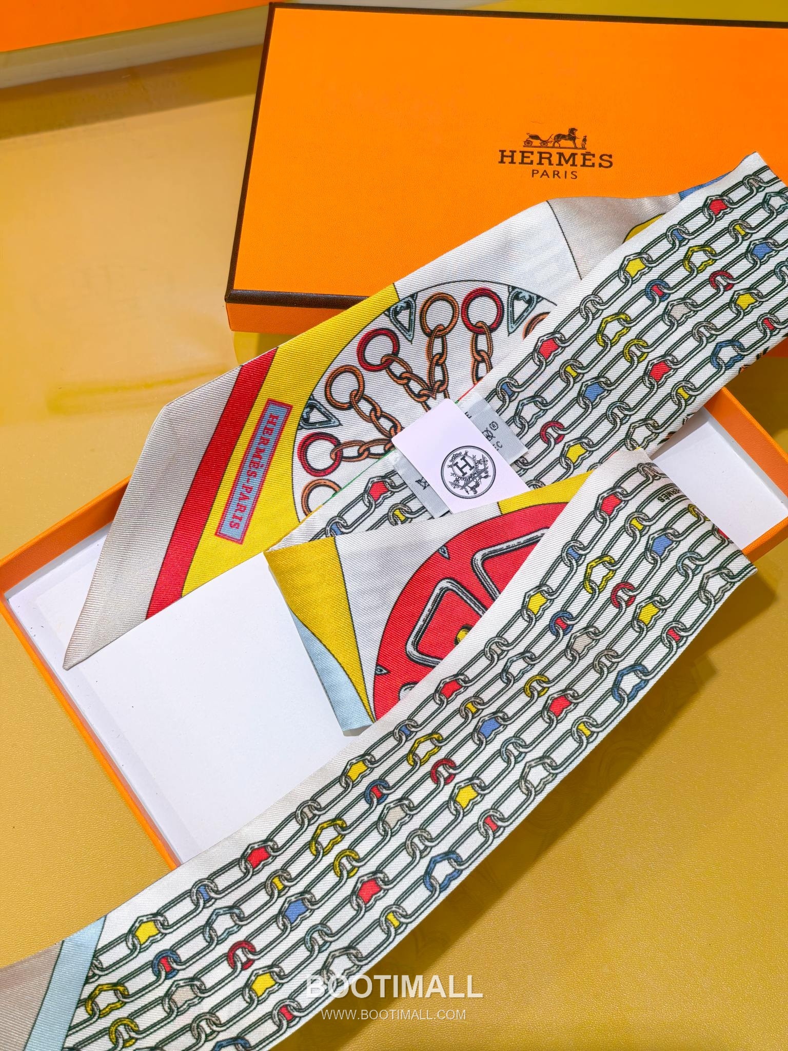 Hermes Splendid Bridle Floral Silk Twill Double Sided Twilly Scarf 100% Silk Print Scarf 에르메스 스플렌디드 브라이들 플로럴 실크 트윌 더블사이드 트윌리 스카프 PHMS2520 86cm 5