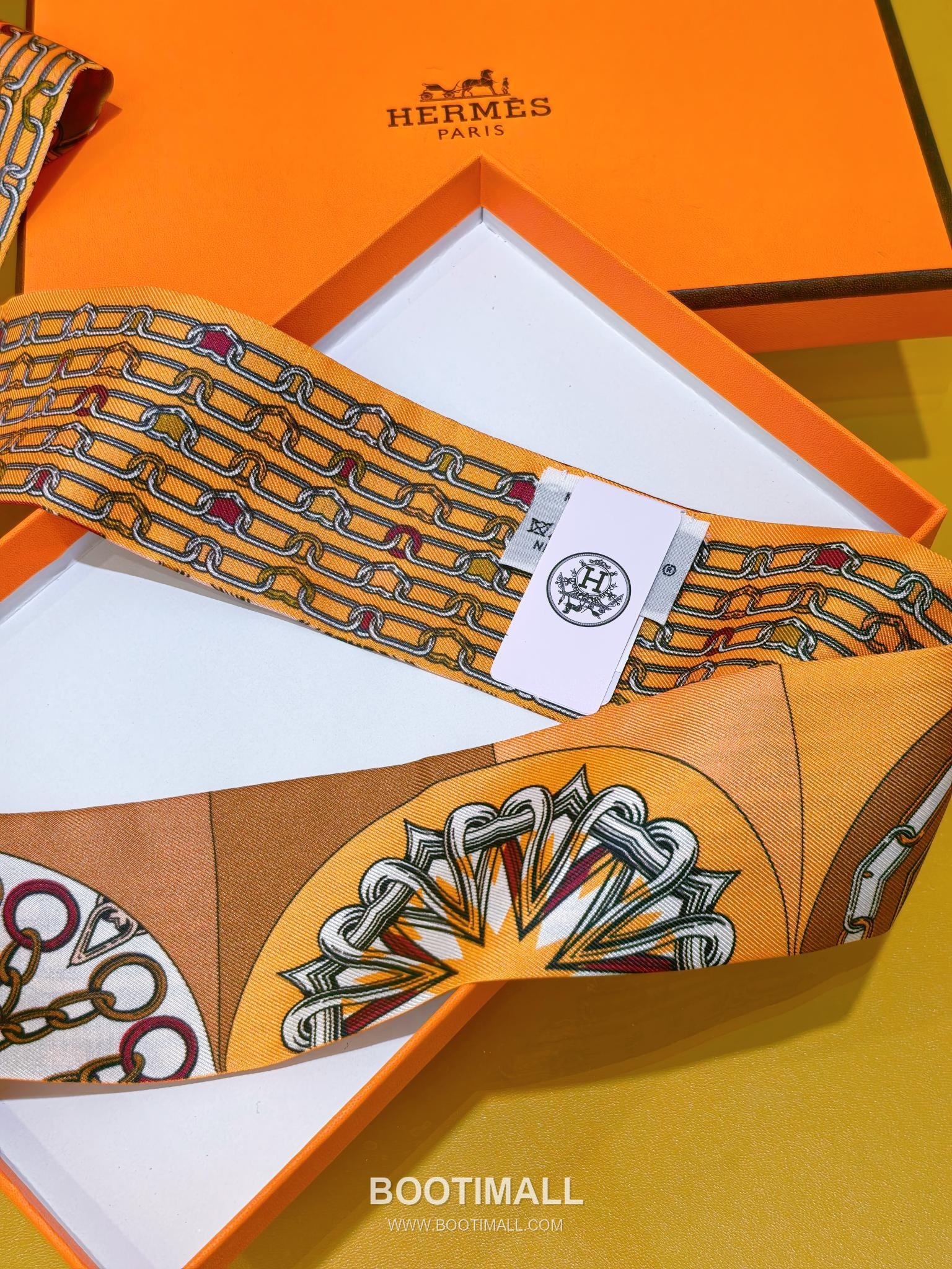 Hermes Splendid Bridle Floral Silk Twill Double Sided Twilly Scarf 100% Silk Print Scarf 에르메스 스플렌디드 브라이들 플로럴 실크 트윌 더블사이드 트윌리 스카프 PHMS2520 86cm 4