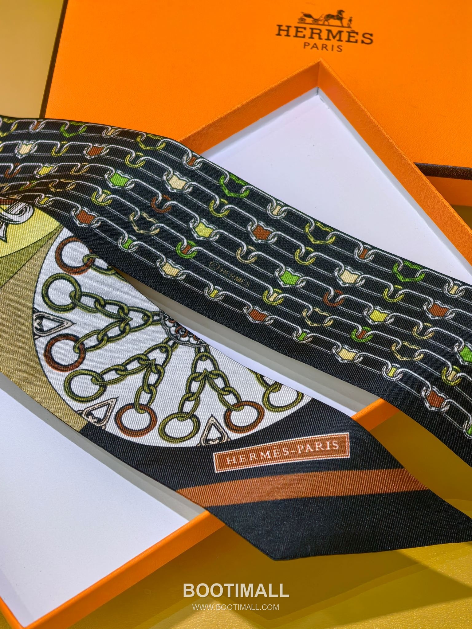 Hermes Splendid Bridle Floral Silk Twill Double Sided Twilly Scarf 100% Silk Print Scarf 에르메스 스플렌디드 브라이들 플로럴 실크 트윌 더블사이드 트윌리 스카프 PHMS2520 86cm 5