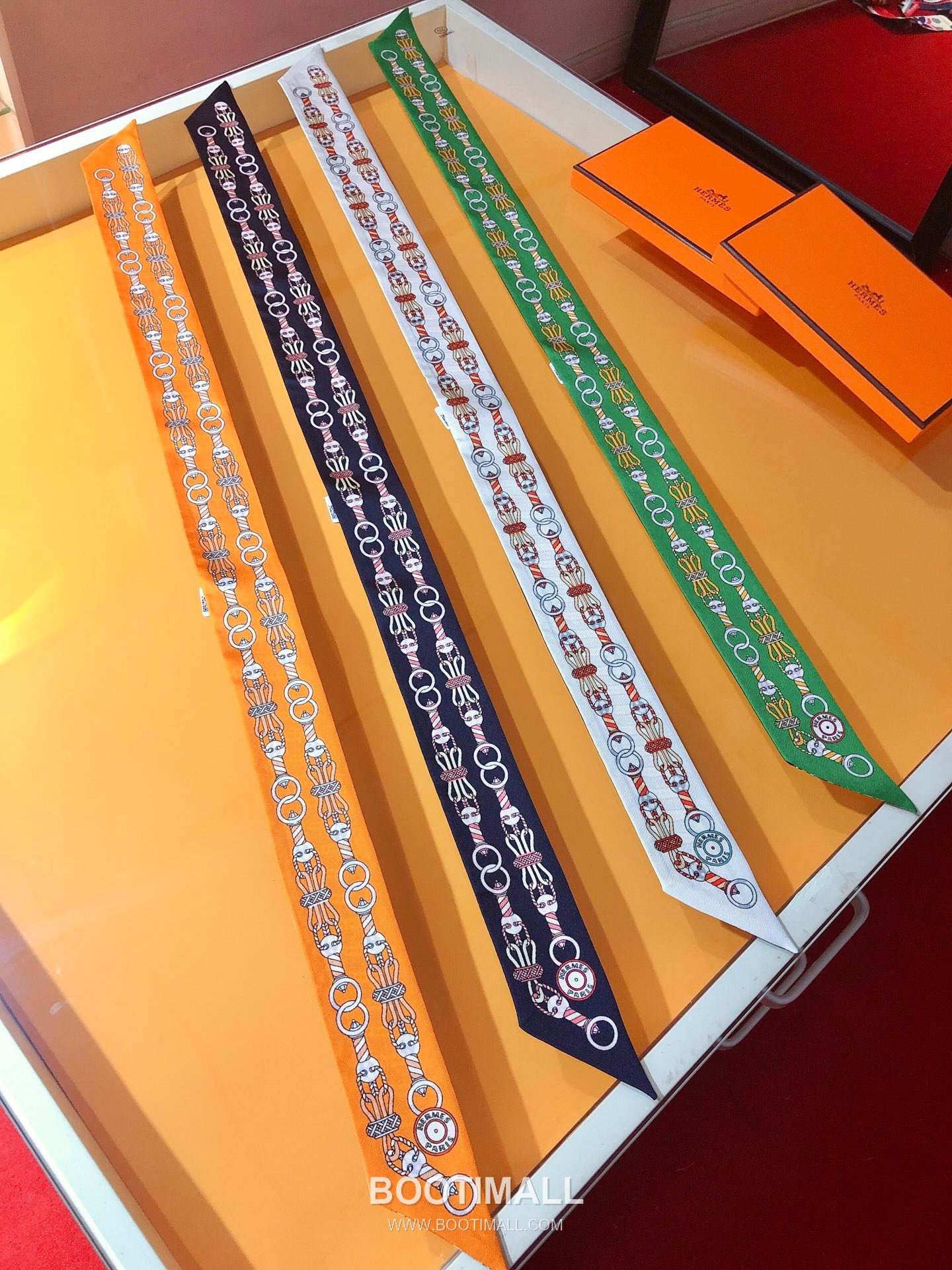 Hermes Splendid Bridle Floral Silk Twill Double Sided Twilly Scarf 100% Silk Print Scarf 에르메스 스플렌디드 브라이들 플로럴 실크 트윌 더블사이드 트윌리 스카프 PHMS2520 86cm 8