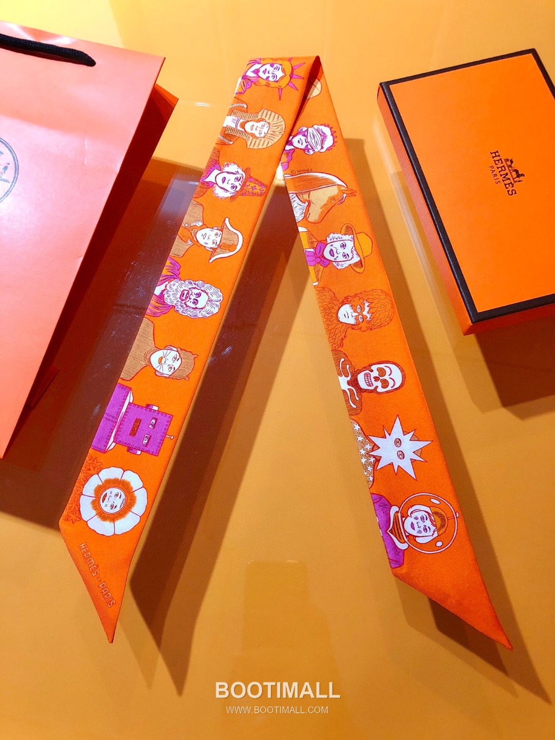 Hermes Dress Code Silk Twill Double Sided Twilly Scarf 100% Silk Print Scarf 에르메스 드레스 코드 실크 트윌 더블사이드 트윌리 스카프 PHMS21110 86cm 3