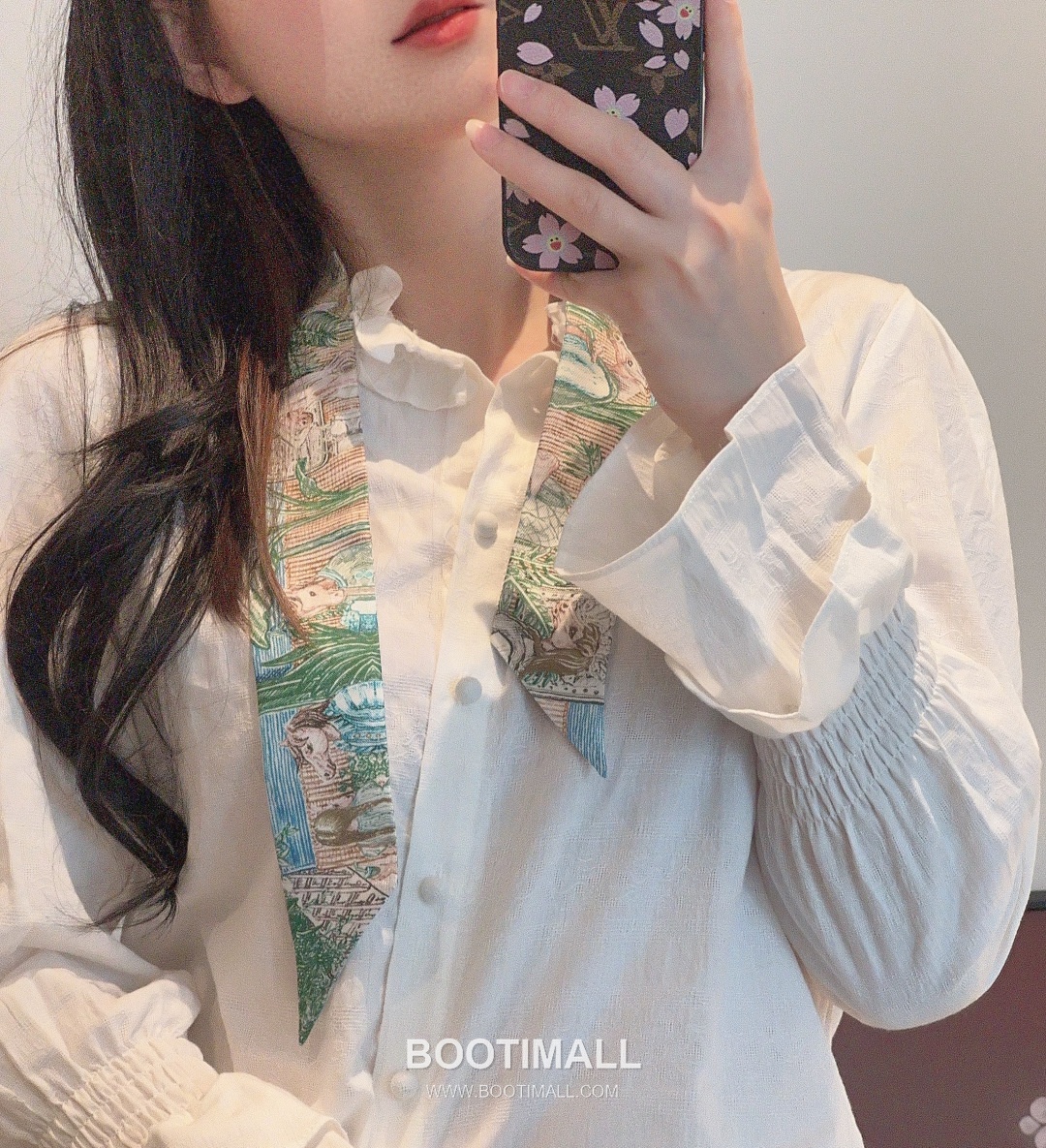 Hermes City of Light Silk Twill Double Sided Twilly Scarf 100% Silk Print Scarf 에르메스 시티 오브 라이트 실크 트윌 더블사이드 트윌리 스카프 86cm 1