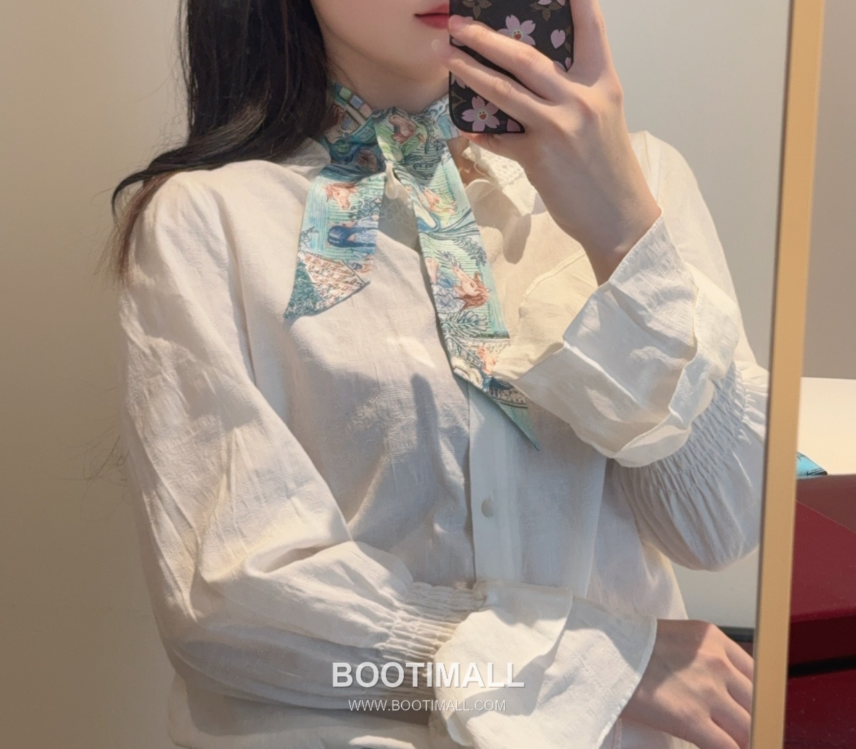 Hermes City of Light Silk Twill Double Sided Twilly Scarf 100% Silk Print Scarf 에르메스 시티 오브 라이트 실크 트윌 더블사이드 트윌리 스카프 86cm 1