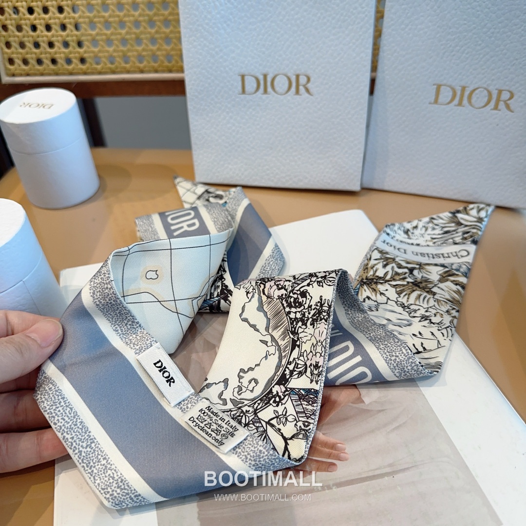 Hermes City of Light Silk Twill Double Sided Twilly Scarf 100% Silk Print Scarf 에르메스 시티 오브 라이트 실크 트윌 더블사이드 트윌리 스카프 86cm 6