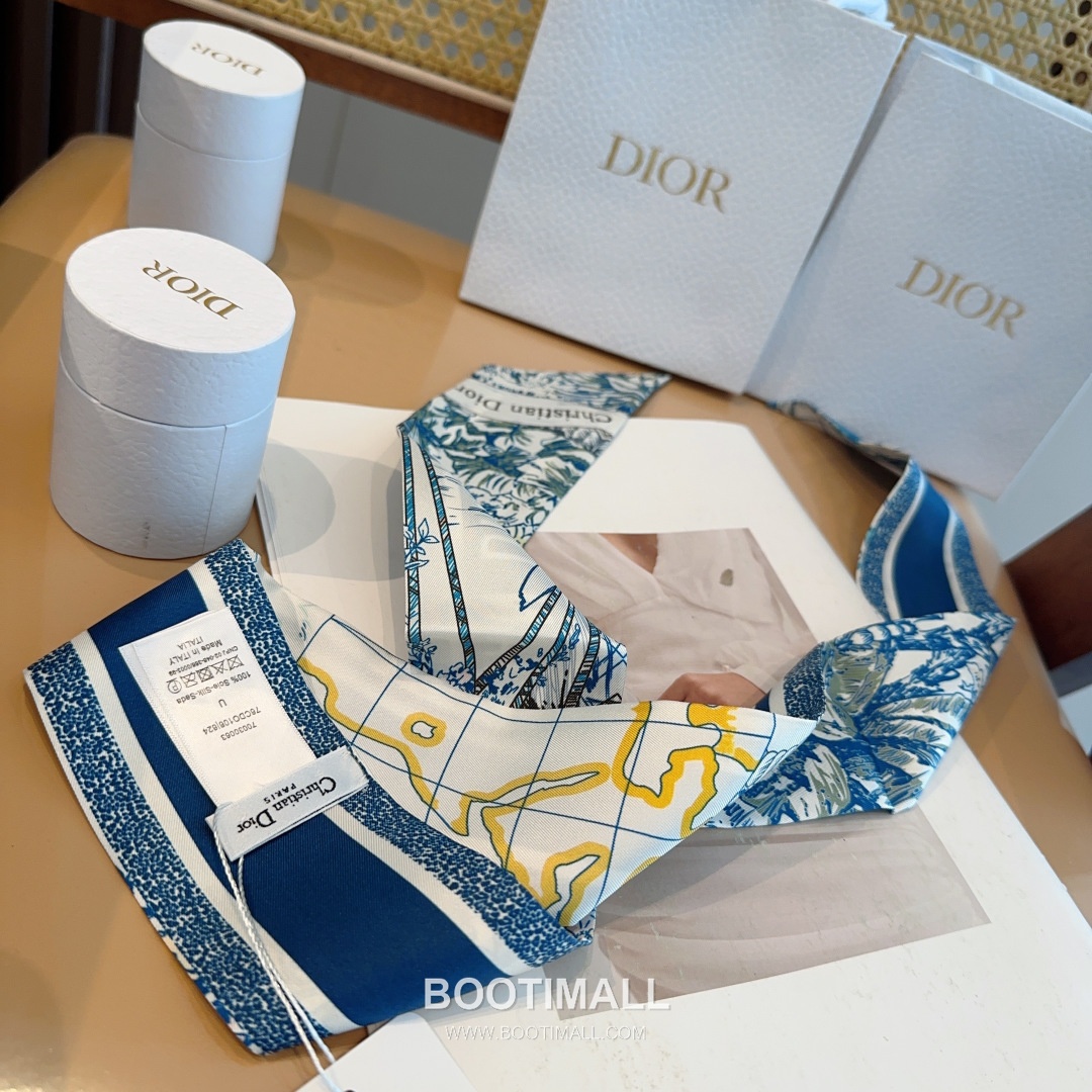 Hermes City of Light Silk Twill Double Sided Twilly Scarf 100% Silk Print Scarf 에르메스 시티 오브 라이트 실크 트윌 더블사이드 트윌리 스카프 86cm 6