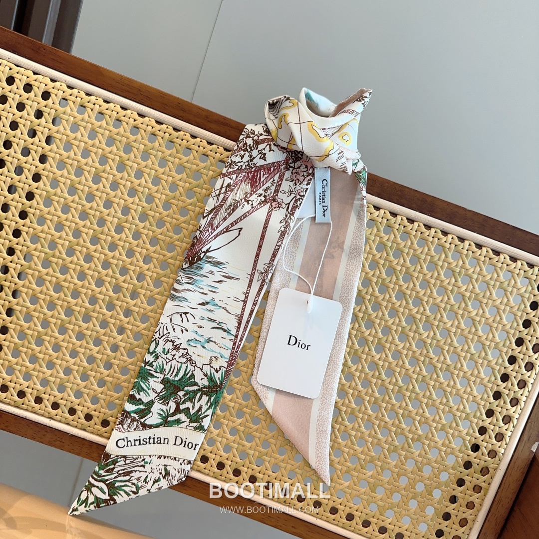 Hermes City of Light Silk Twill Double Sided Twilly Scarf 100% Silk Print Scarf 에르메스 시티 오브 라이트 실크 트윌 더블사이드 트윌리 스카프 86cm 7
