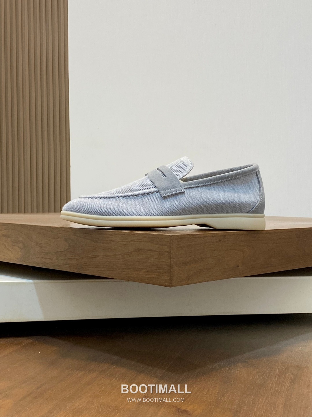 Loro Piana Wish Wool Knit Suede Calfskin Moccasin Sneakers with TPU Sole 로로피아나 위시 울 니트 스웨이드 카프스킨 모카신 스니커즈 TPU 솔 디테일 7F03036 2.5cm 2