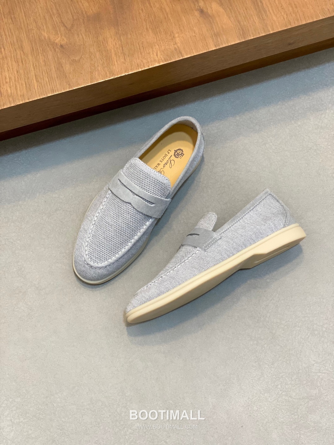 Loro Piana Wish Wool Knit Suede Calfskin Moccasin Sneakers with TPU Sole 로로피아나 위시 울 니트 스웨이드 카프스킨 모카신 스니커즈 TPU 솔 디테일 7F03036 2.5cm 5