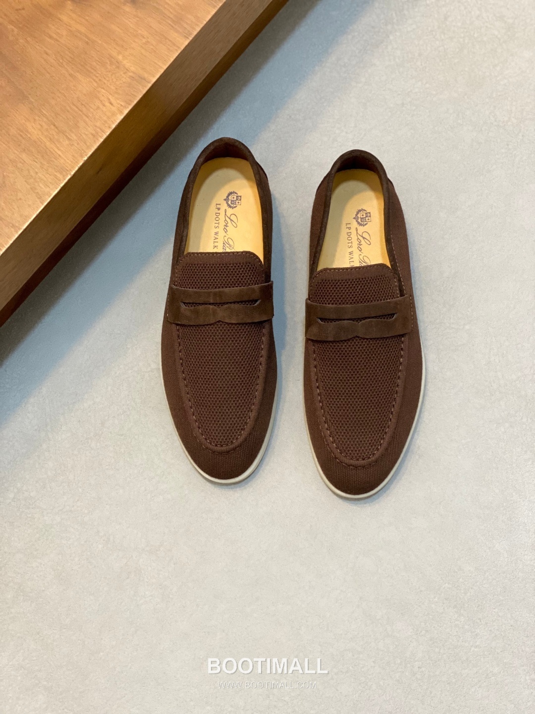 Loro Piana Wish Wool Knit Suede Calfskin Moccasin Sneakers with TPU Sole 로로피아나 위시 울 니트 스웨이드 카프스킨 모카신 스니커즈 TPU 솔 디테일 7F03036 2.5cm 1