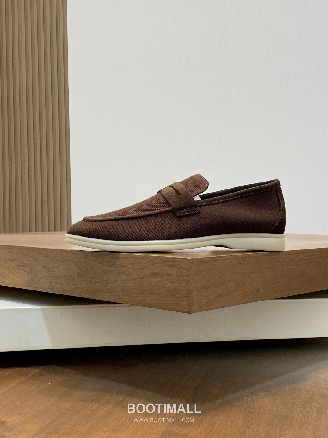 Loro Piana Wish Wool Knit Suede Calfskin Moccasin Sneakers with TPU Sole 로로피아나 위시 울 니트 스웨이드 카프스킨 모카신 스니커즈 TPU 솔 디테일 7F03036 2.5cm 2