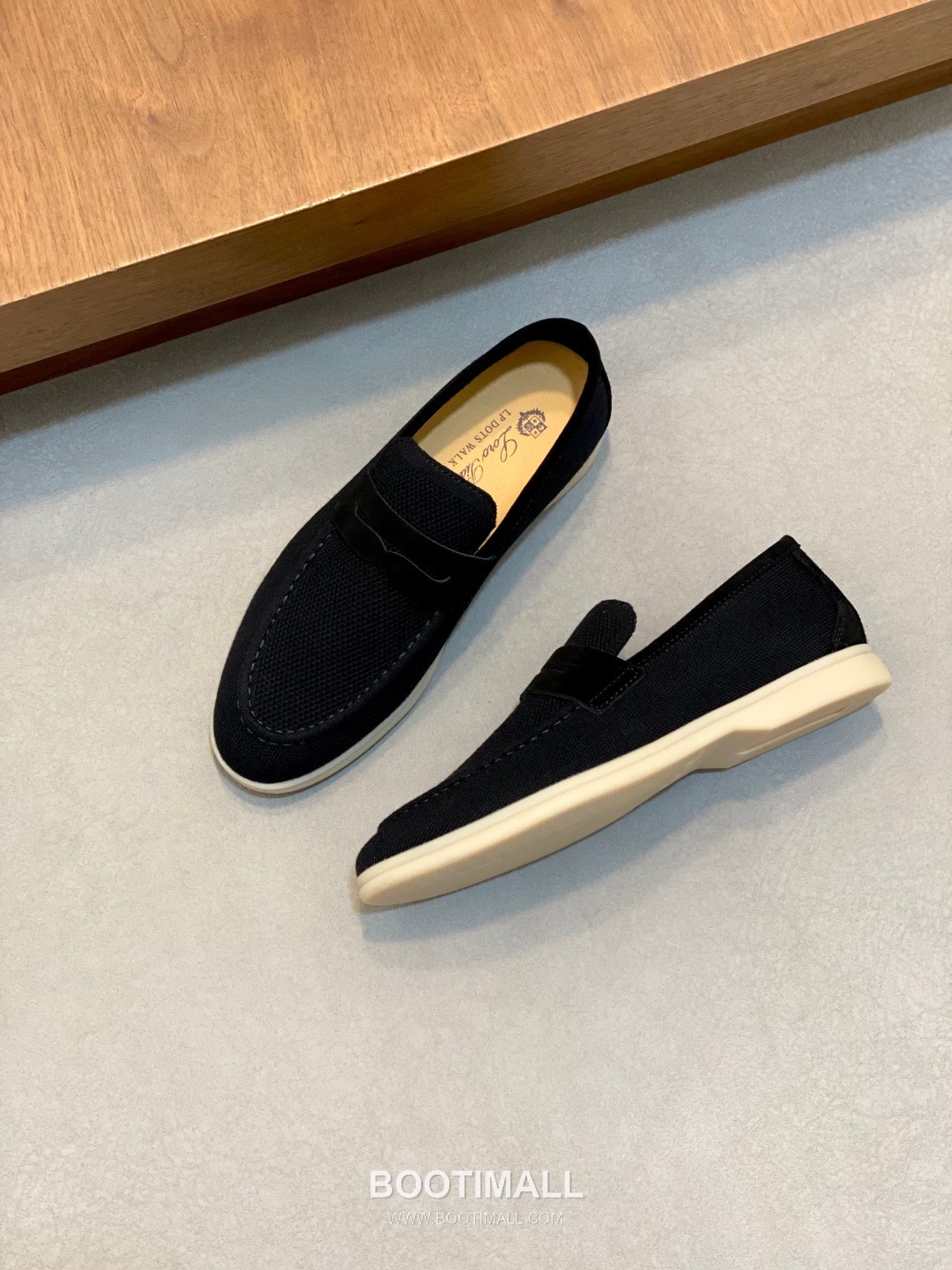 Loro Piana Wish Wool Knit Suede Calfskin Moccasin Sneakers with TPU Sole 로로피아나 위시 울 니트 스웨이드 카프스킨 모카신 스니커즈 TPU 솔 디테일 7F03036 2.5cm 5