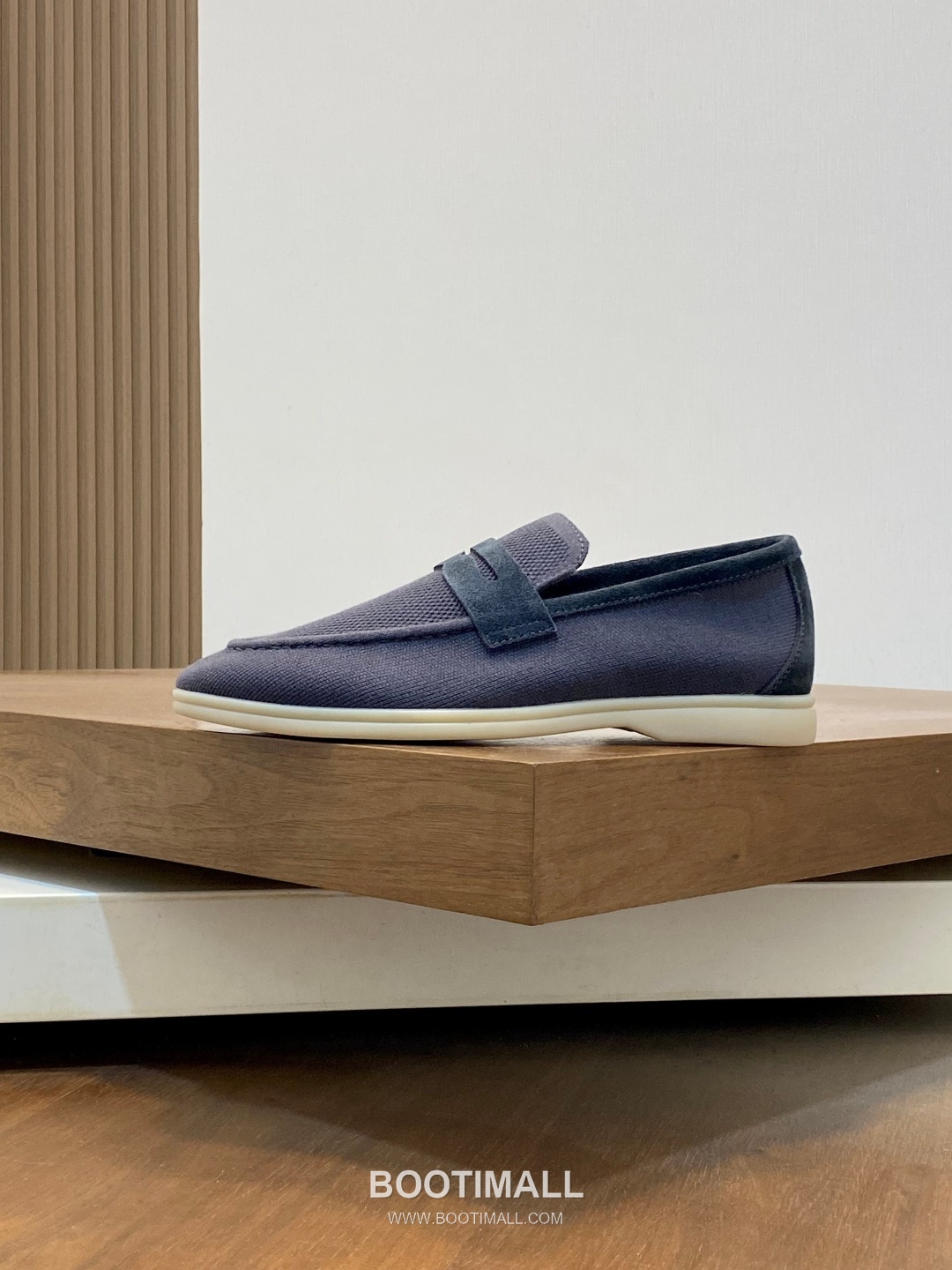 Loro Piana Wish Wool Knit Suede Calfskin Moccasin Sneakers with TPU Sole 로로피아나 위시 울 니트 스웨이드 카프스킨 모카신 스니커즈 TPU 솔 디테일 7F03036 2.5cm 2