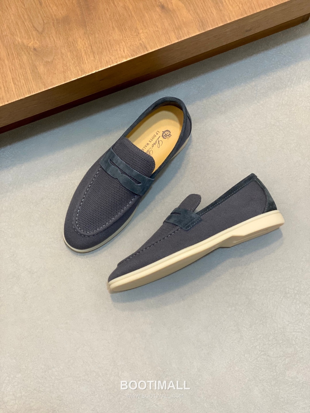 Loro Piana Wish Wool Knit Suede Calfskin Moccasin Sneakers with TPU Sole 로로피아나 위시 울 니트 스웨이드 카프스킨 모카신 스니커즈 TPU 솔 디테일 7F03036 2.5cm 5