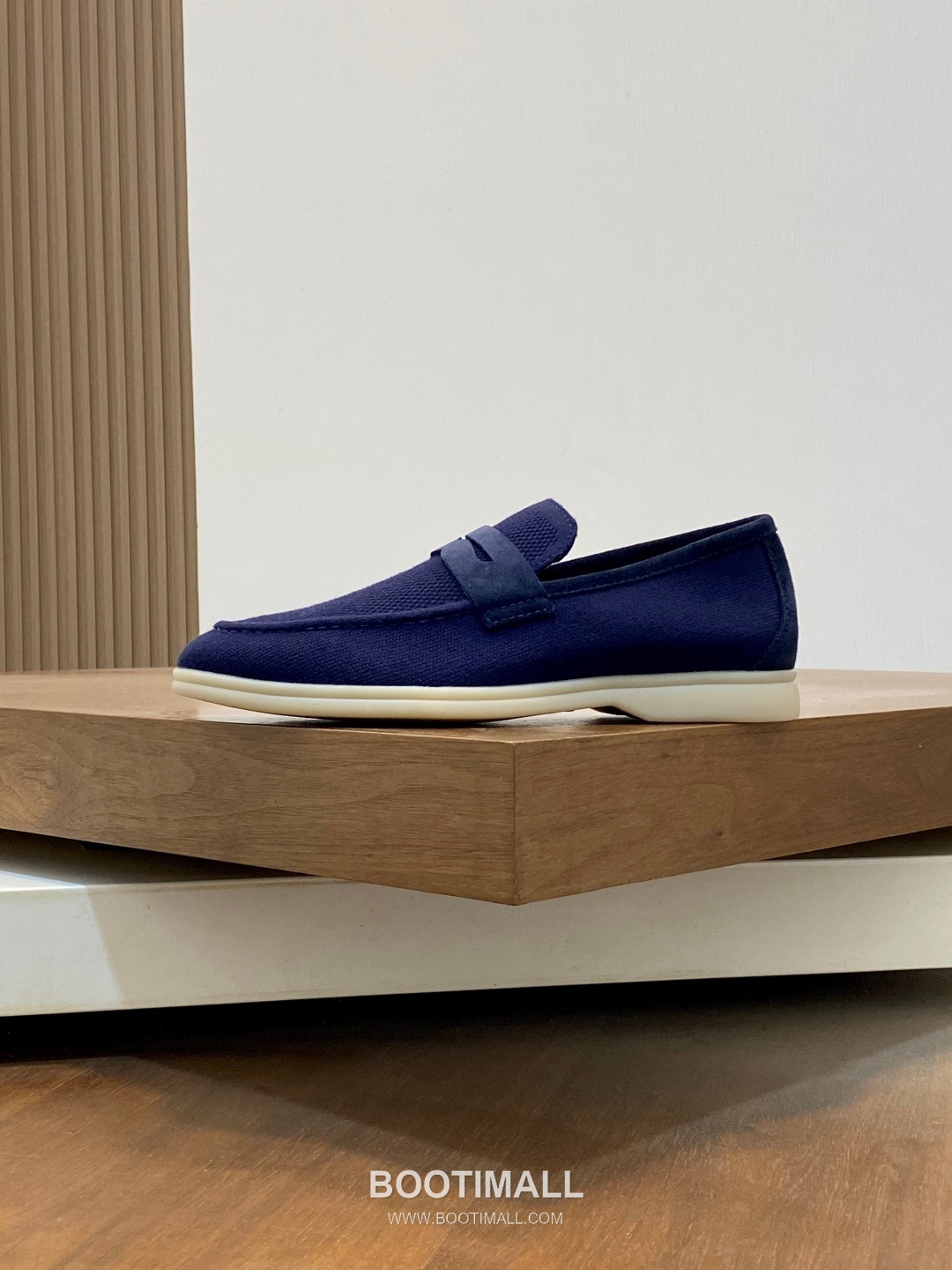 Loro Piana Wish Wool Knit Suede Calfskin Moccasin Sneakers with TPU Sole 로로피아나 위시 울 니트 스웨이드 카프스킨 모카신 스니커즈 TPU 솔 디테일 7F03036 2.5cm 2