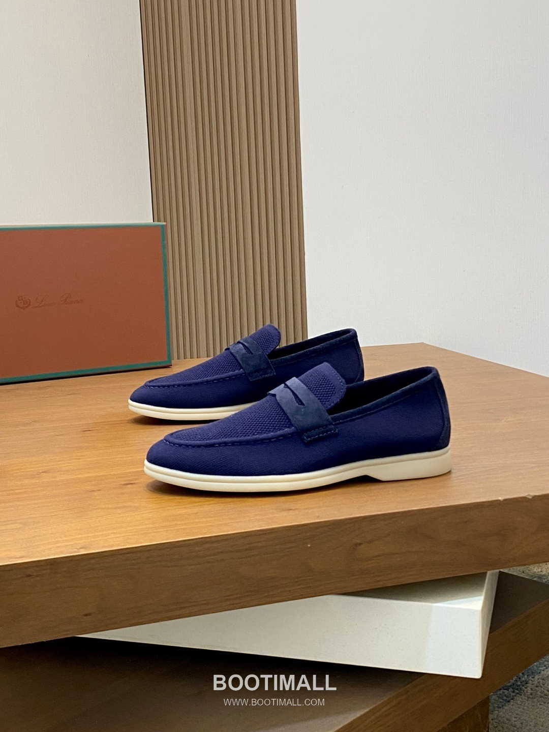 Loro Piana Wish Wool Knit Suede Calfskin Moccasin Sneakers with TPU Sole 로로피아나 위시 울 니트 스웨이드 카프스킨 모카신 스니커즈 TPU 솔 디테일 7F03036 2.5cm 3