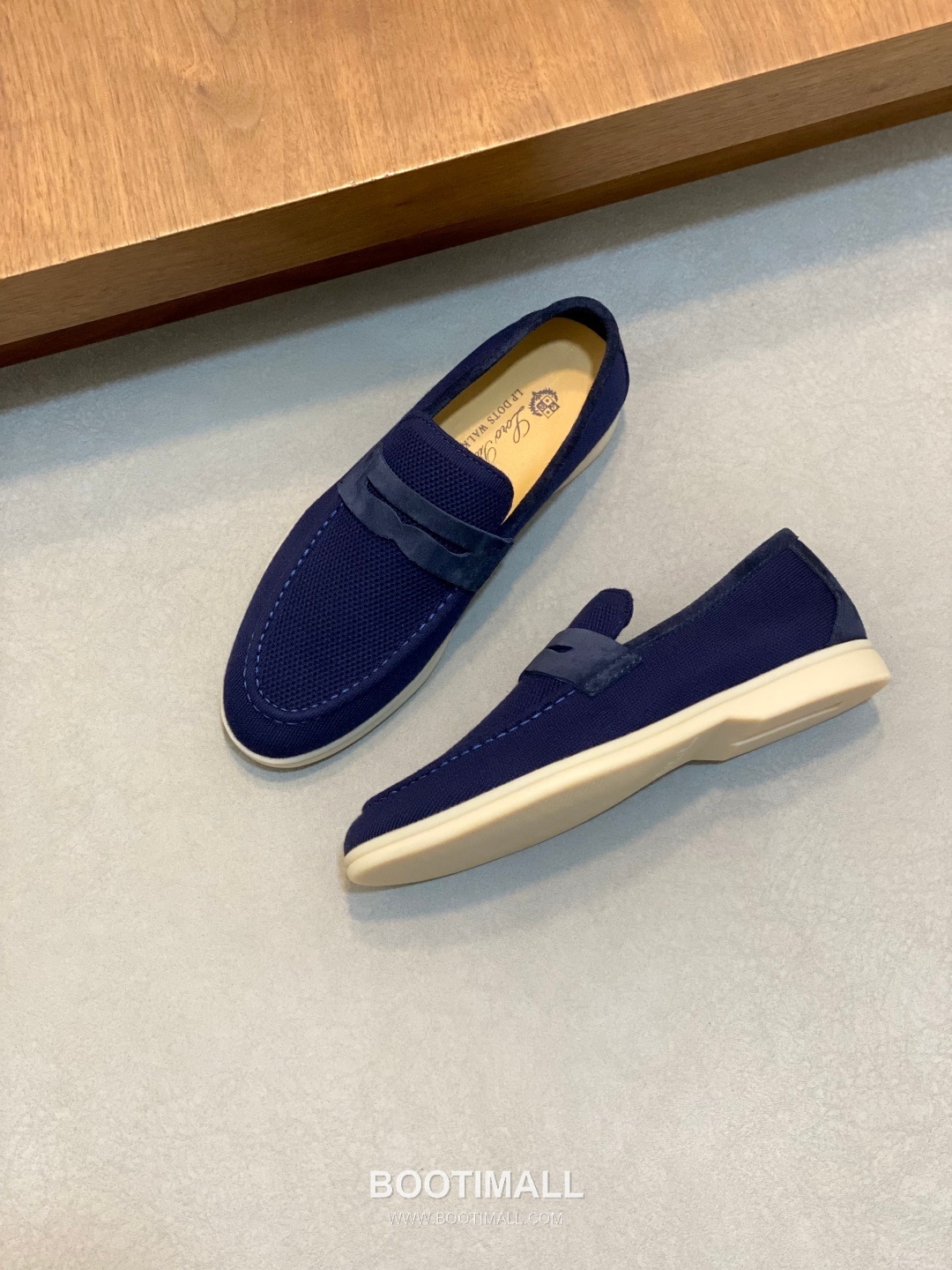 Loro Piana Wish Wool Knit Suede Calfskin Moccasin Sneakers with TPU Sole 로로피아나 위시 울 니트 스웨이드 카프스킨 모카신 스니커즈 TPU 솔 디테일 7F03036 2.5cm 5