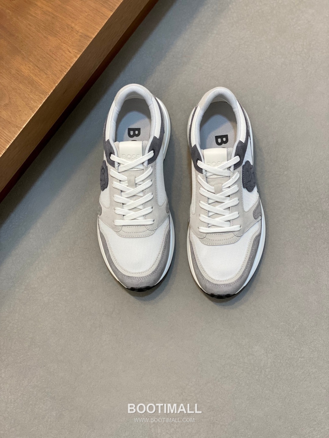 BOSS Suede Calfskin Leather Low Sneakers with Logo Lace Detail EVA Rubber Sole 보스 스웨이드 카프스킨 레더 로우 스니커즈 로고 레이스 디테일 EVA 러버솔 7F03046 3cm 1