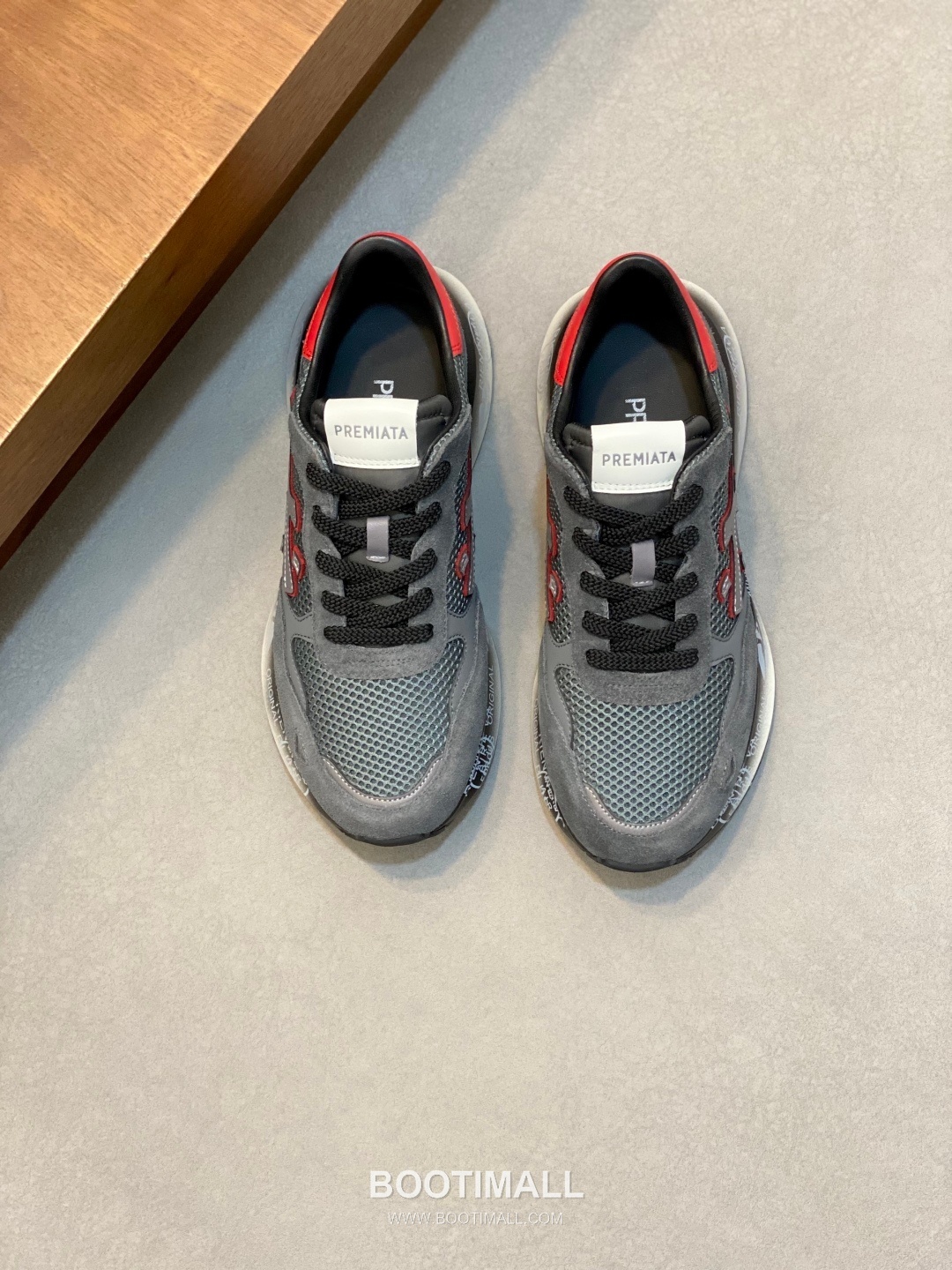 Premiata Suede Calfskin Waterproof Fabric Low Sneakers with Logo Stitch Detail Rubber Sole 프리미아타 스웨이드 카프스킨 방수 패브릭 로우 스니커즈 로고 스티치 디테일 러버솔 7F03038 3cm 1