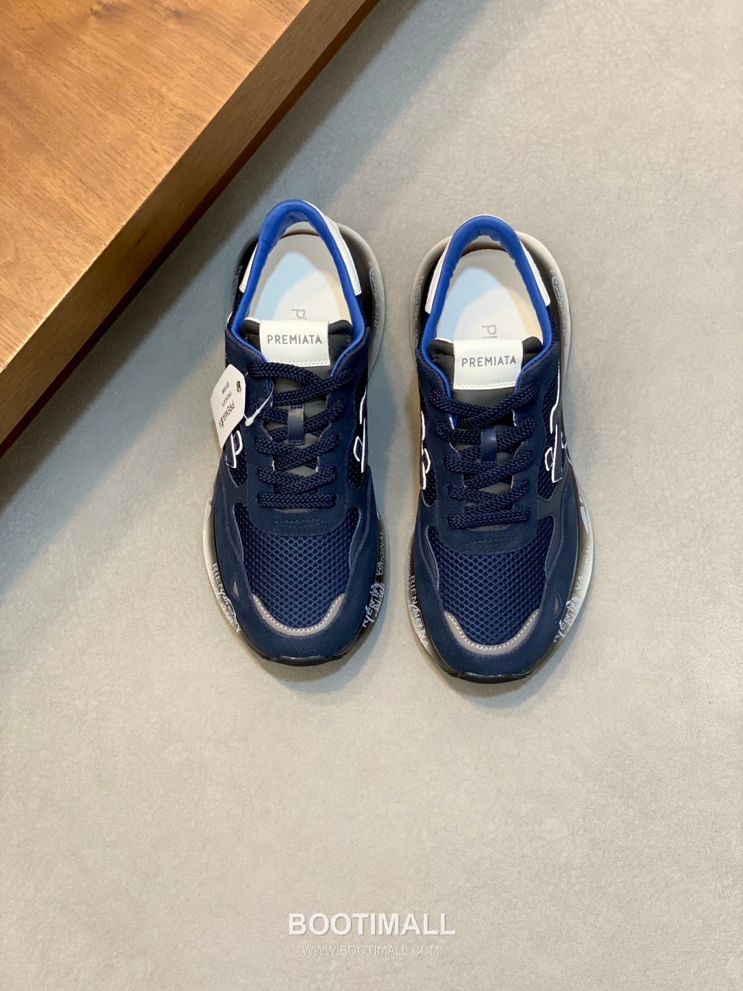 Premiata Suede Calfskin Waterproof Fabric Low Sneakers with Logo Stitch Detail Rubber Sole 프리미아타 스웨이드 카프스킨 방수 패브릭 로우 스니커즈 로고 스티치 디테일 러버솔 7F03038 3cm 1