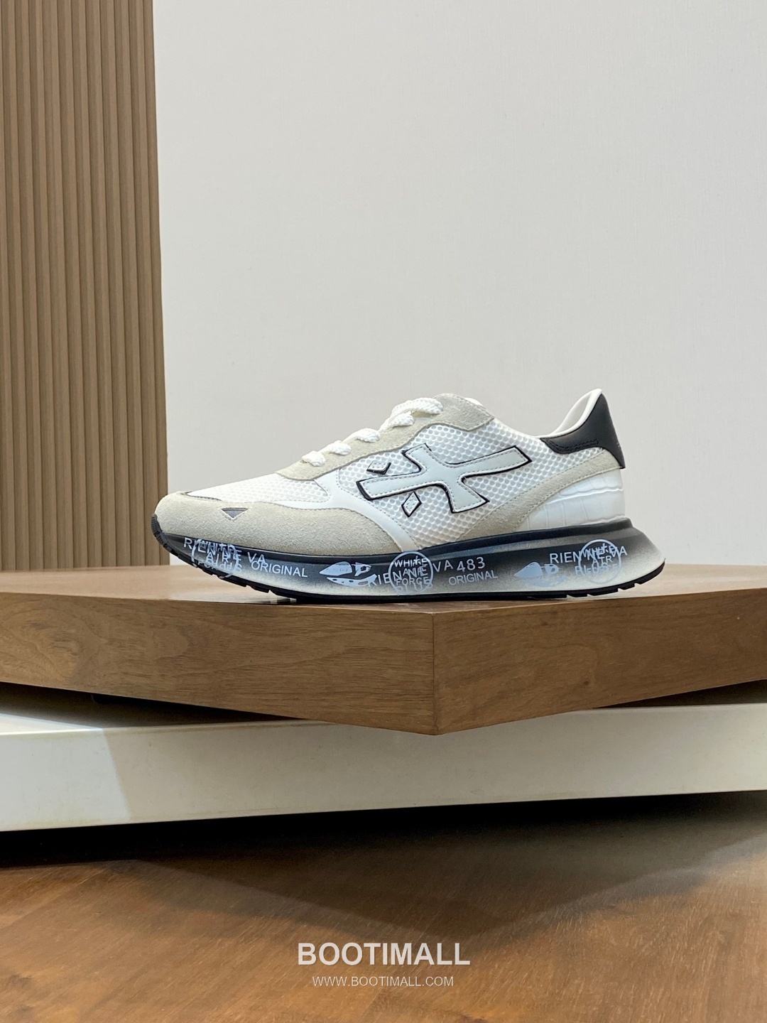 Premiata Suede Calfskin Waterproof Fabric Low Sneakers with Logo Stitch Detail Rubber Sole 프리미아타 스웨이드 카프스킨 방수 패브릭 로우 스니커즈 로고 스티치 디테일 러버솔 7F03038 3cm 2