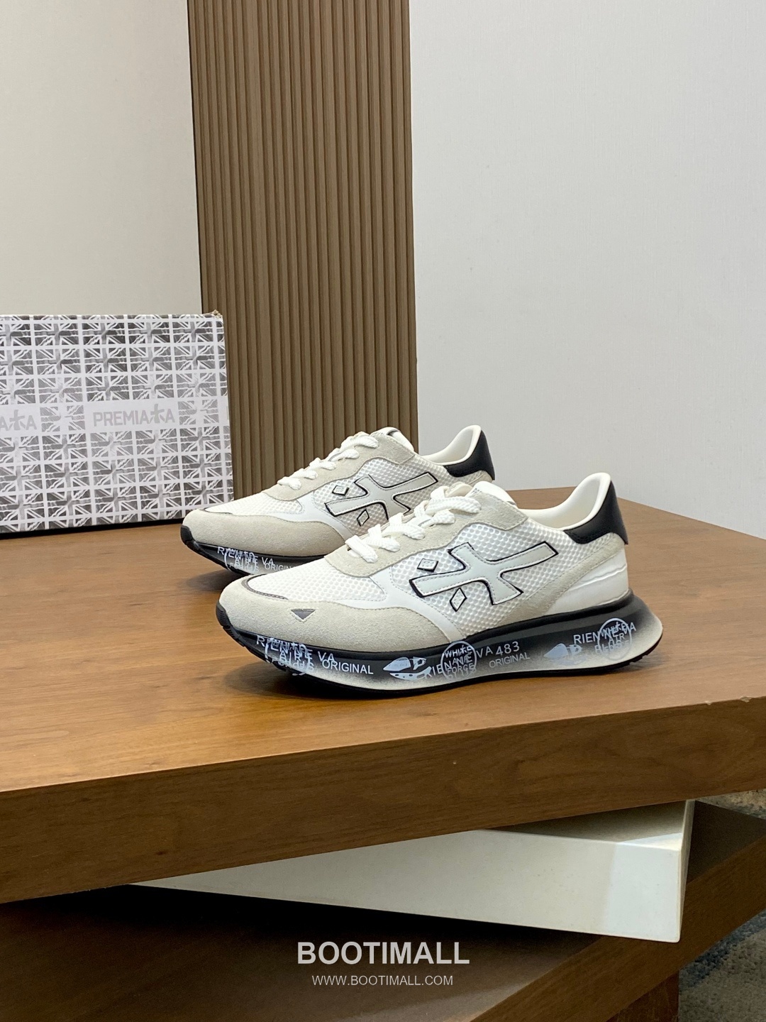 Premiata Suede Calfskin Waterproof Fabric Low Sneakers with Logo Stitch Detail Rubber Sole 프리미아타 스웨이드 카프스킨 방수 패브릭 로우 스니커즈 로고 스티치 디테일 러버솔 7F03038 3cm 3