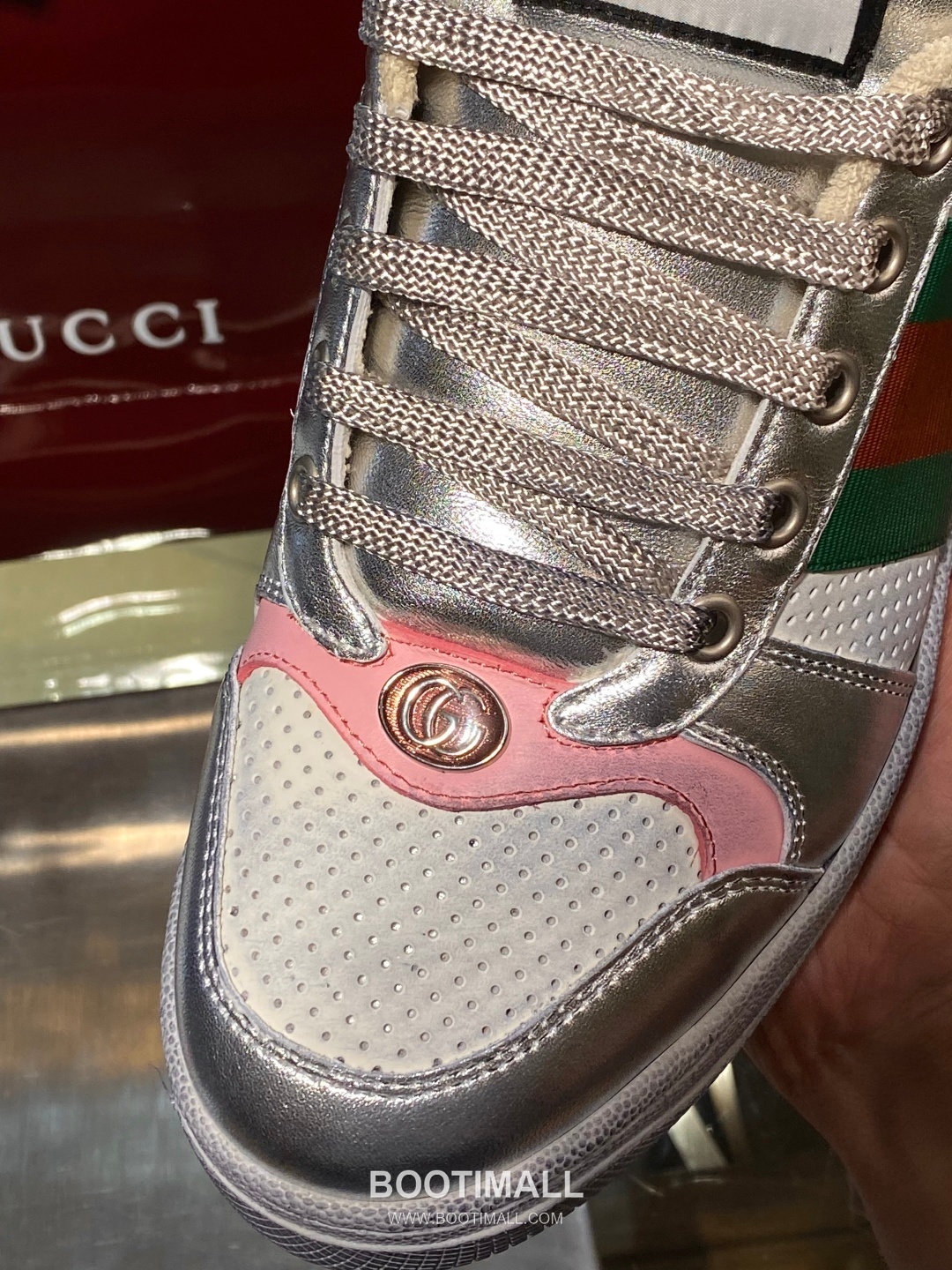 Gucci Screener Distressed Sheepskin Leather Low Sneakers with Vintage Effect Rubber Sole 구찌 스크리너 디스트레스드 쉽스킨 레더 로우 스니커즈 빈티지 이펙트 러버솔 3cm 4