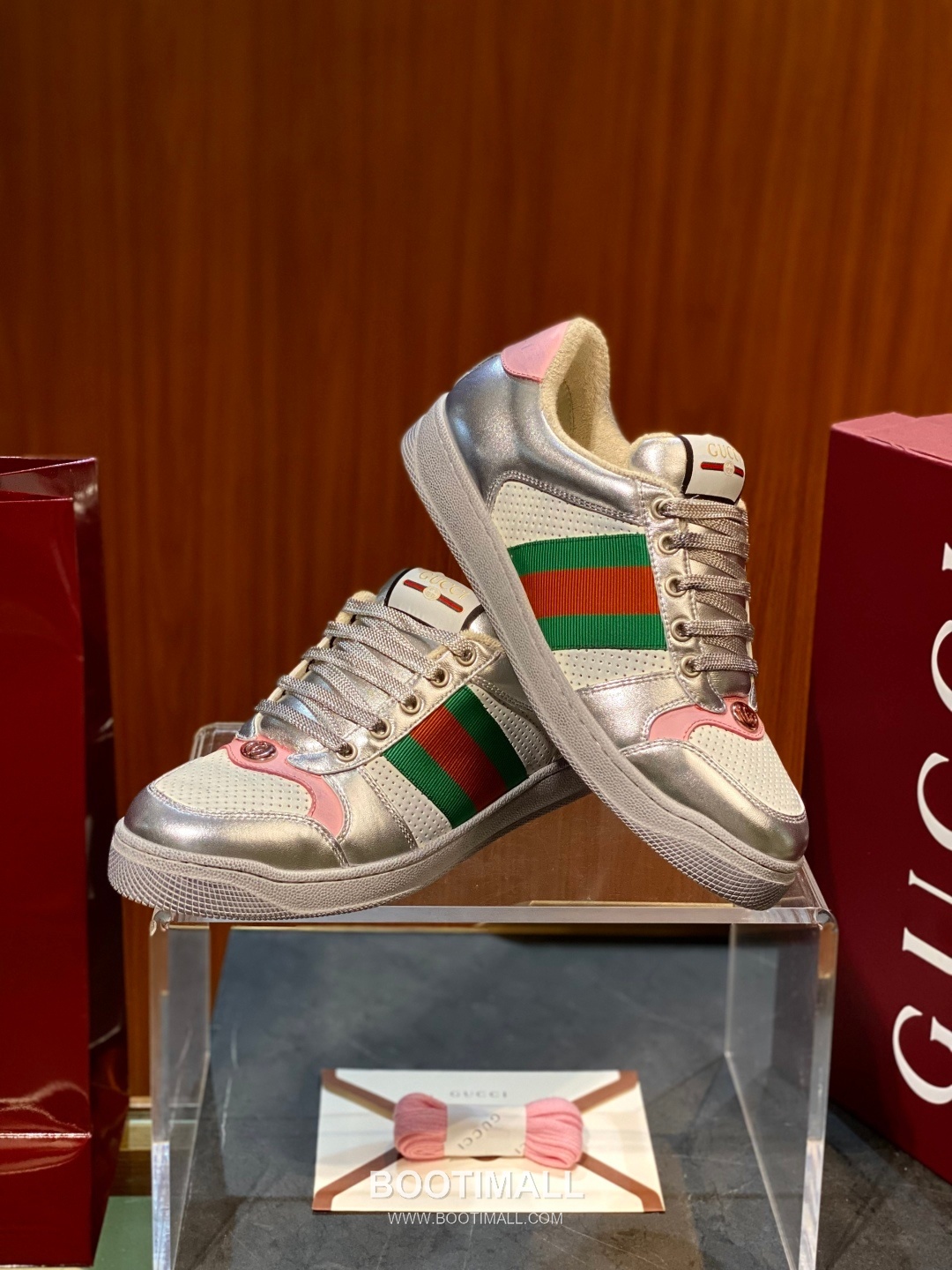 Gucci Screener Distressed Sheepskin Leather Low Sneakers with Vintage Effect Rubber Sole 구찌 스크리너 디스트레스드 쉽스킨 레더 로우 스니커즈 빈티지 이펙트 러버솔 3cm 6