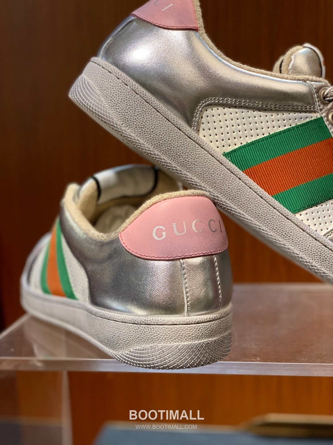 Gucci Screener Distressed Sheepskin Leather Low Sneakers with Vintage Effect Rubber Sole 구찌 스크리너 디스트레스드 쉽스킨 레더 로우 스니커즈 빈티지 이펙트 러버솔 3cm 8