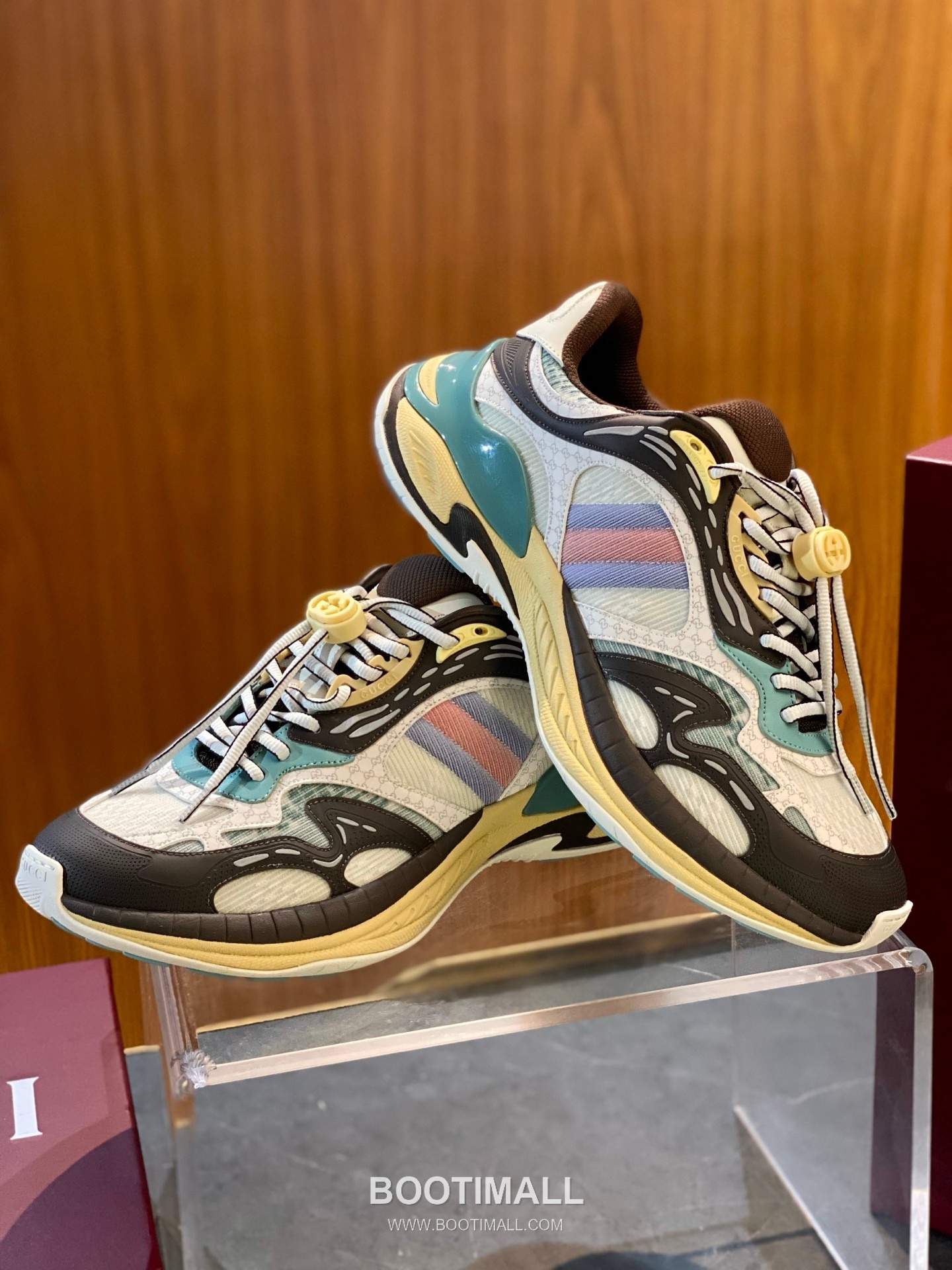Gucci 2.0 Canvas Leather Chunky Sneakers with Web Stripe Detail EVA Sole 구찌 2.0 캔버스 레더 청키 스니커즈 웹 스트라이프 디테일 EVA 솔 4.5cm 3