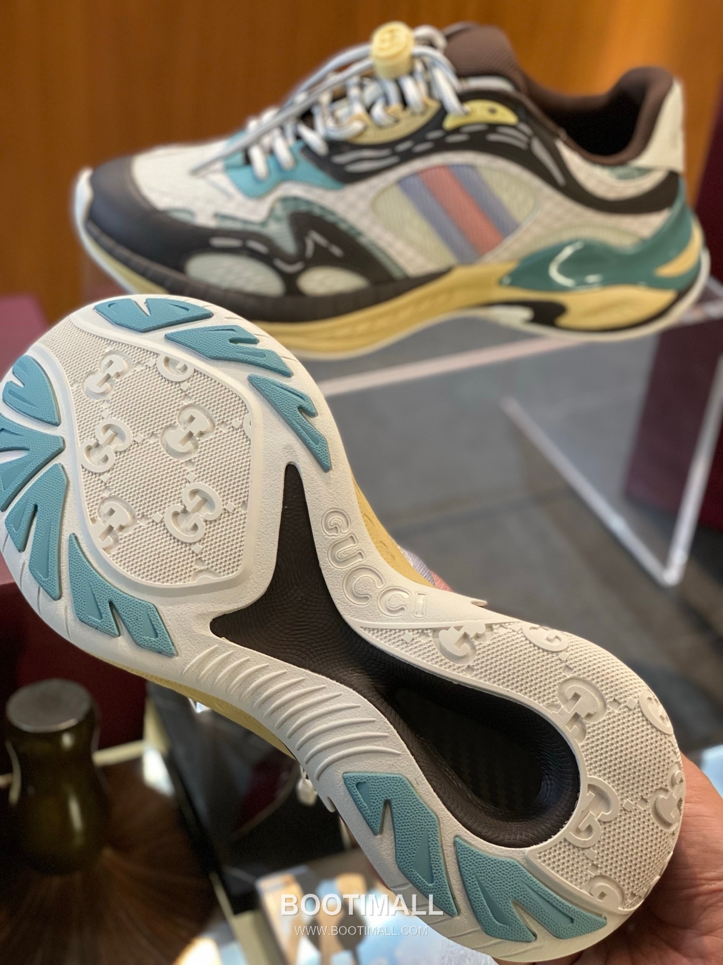 Gucci 2.0 Canvas Leather Chunky Sneakers with Web Stripe Detail EVA Sole 구찌 2.0 캔버스 레더 청키 스니커즈 웹 스트라이프 디테일 EVA 솔 4.5cm 8