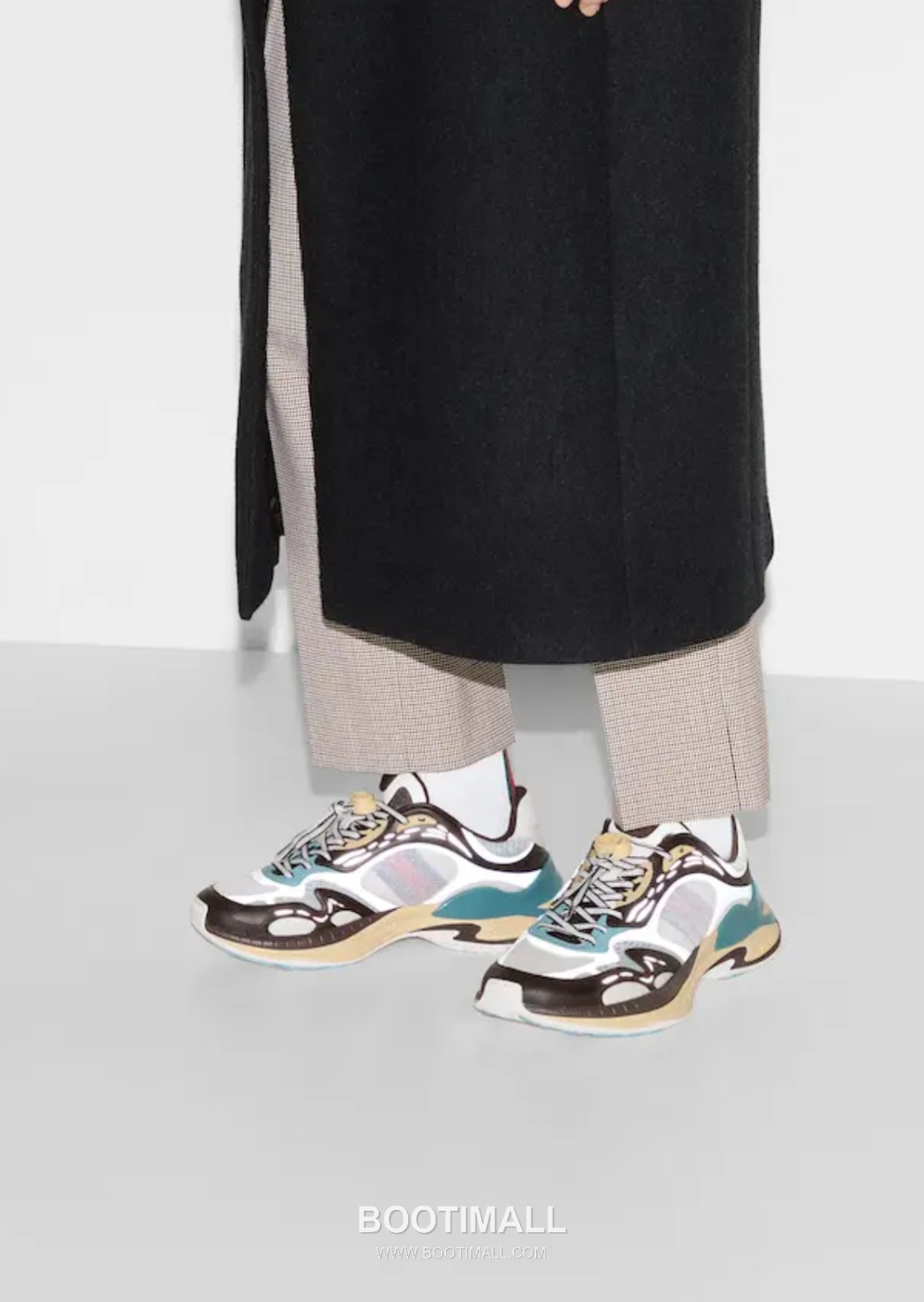 Gucci 2.0 Canvas Leather Chunky Sneakers with Web Stripe Detail EVA Sole 구찌 2.0 캔버스 레더 청키 스니커즈 웹 스트라이프 디테일 EVA 솔 4.5cm 9