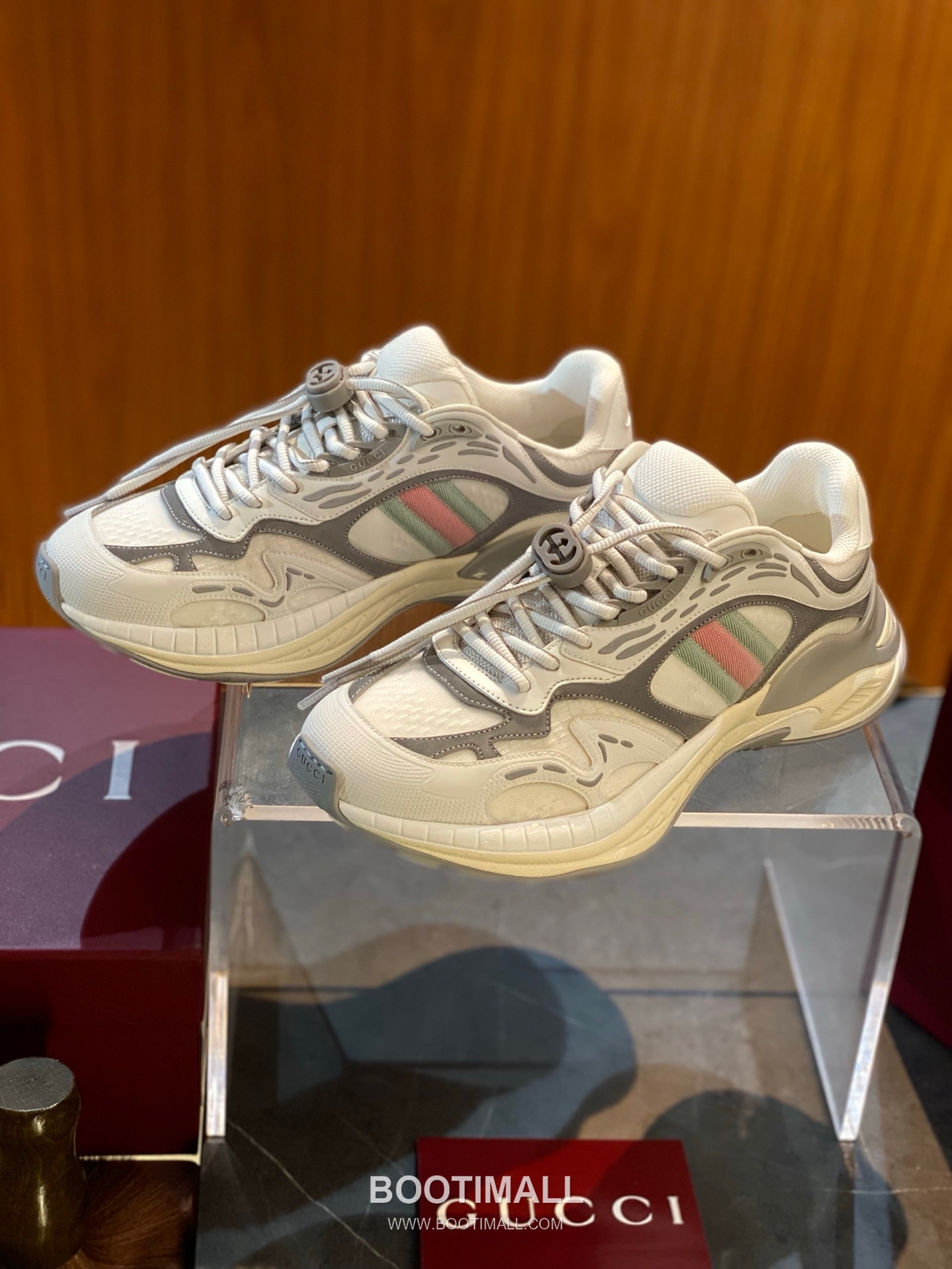 Gucci 2.0 Canvas Leather Chunky Sneakers with Web Stripe Detail EVA Sole 구찌 2.0 캔버스 레더 청키 스니커즈 웹 스트라이프 디테일 EVA 솔 4.5cm 1
