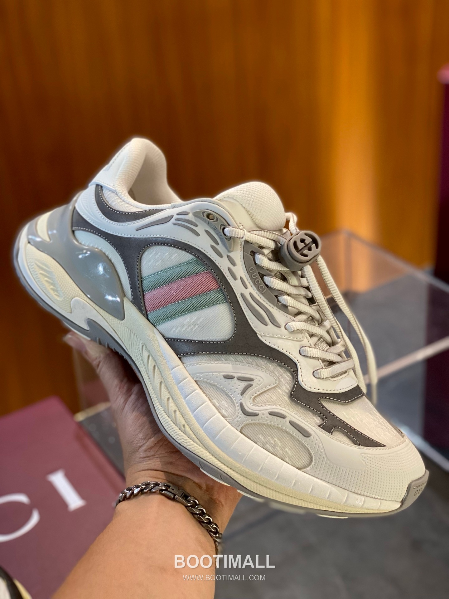 Gucci 2.0 Canvas Leather Chunky Sneakers with Web Stripe Detail EVA Sole 구찌 2.0 캔버스 레더 청키 스니커즈 웹 스트라이프 디테일 EVA 솔 4.5cm 2
