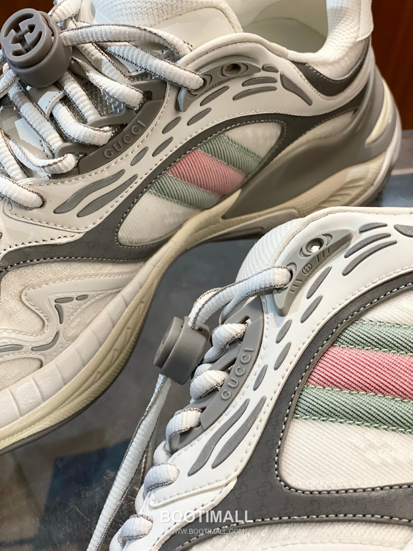 Gucci 2.0 Canvas Leather Chunky Sneakers with Web Stripe Detail EVA Sole 구찌 2.0 캔버스 레더 청키 스니커즈 웹 스트라이프 디테일 EVA 솔 4.5cm 7