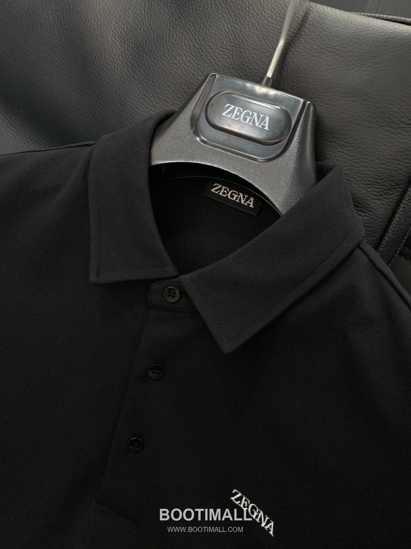 Zegna Cotton Collared Short Sleeve Polo Shirt with Minimal Design 제냐 코튼 카라 반팔 폴로 셔츠 미니멀 디자인 4