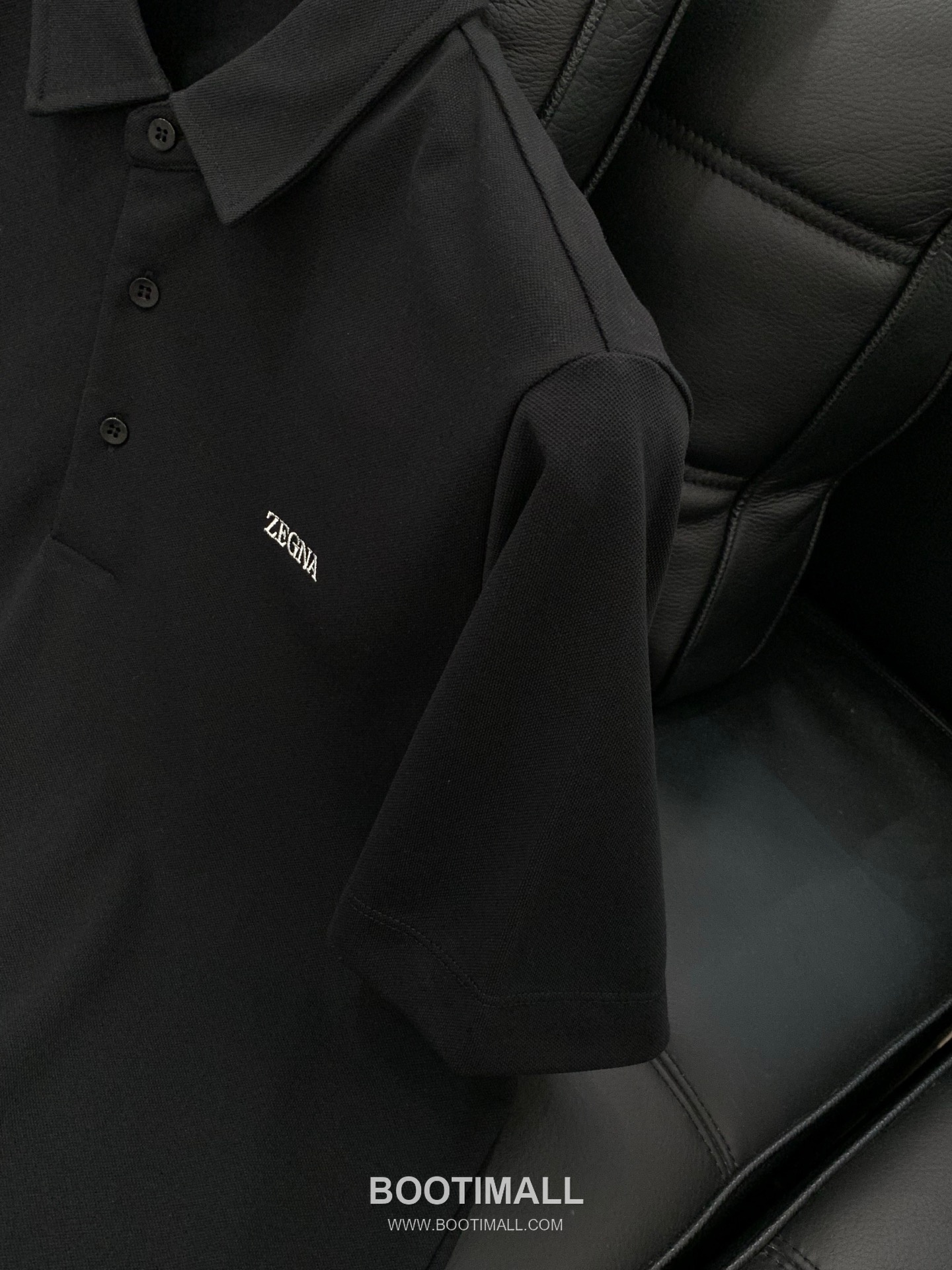 Zegna Cotton Collared Short Sleeve Polo Shirt with Minimal Design 제냐 코튼 카라 반팔 폴로 셔츠 미니멀 디자인 5
