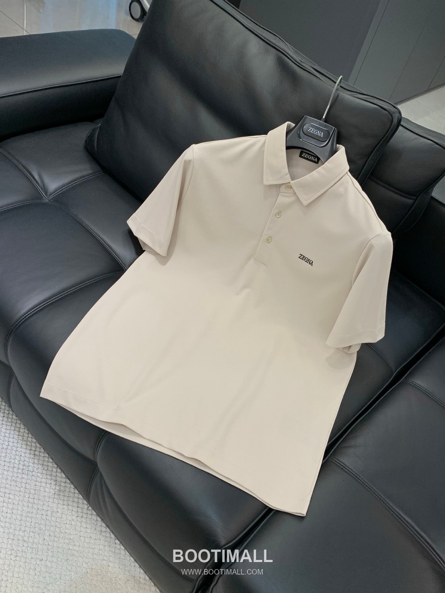 Zegna Cotton Collared Short Sleeve Polo Shirt with Minimal Design 제냐 코튼 카라 반팔 폴로 셔츠 미니멀 디자인 3