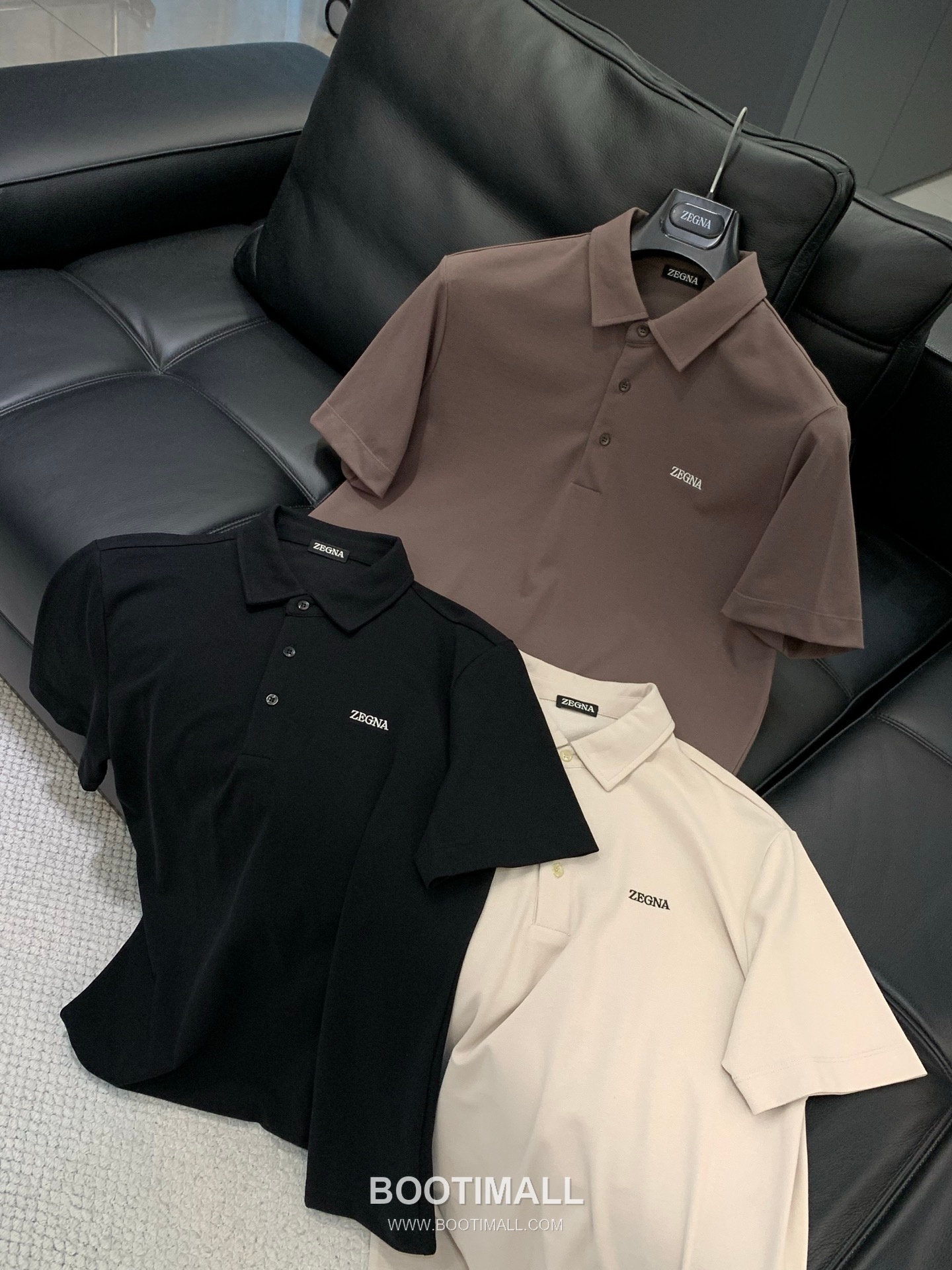 Zegna Cotton Collared Short Sleeve Polo Shirt with Minimal Design 제냐 코튼 카라 반팔 폴로 셔츠 미니멀 디자인 9