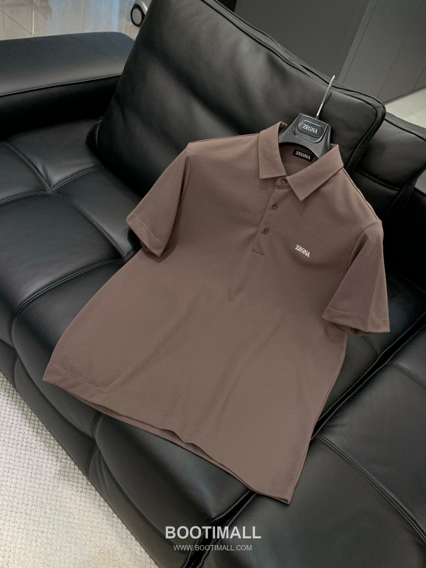 Zegna Cotton Collared Short Sleeve Polo Shirt with Minimal Design 제냐 코튼 카라 반팔 폴로 셔츠 미니멀 디자인 3