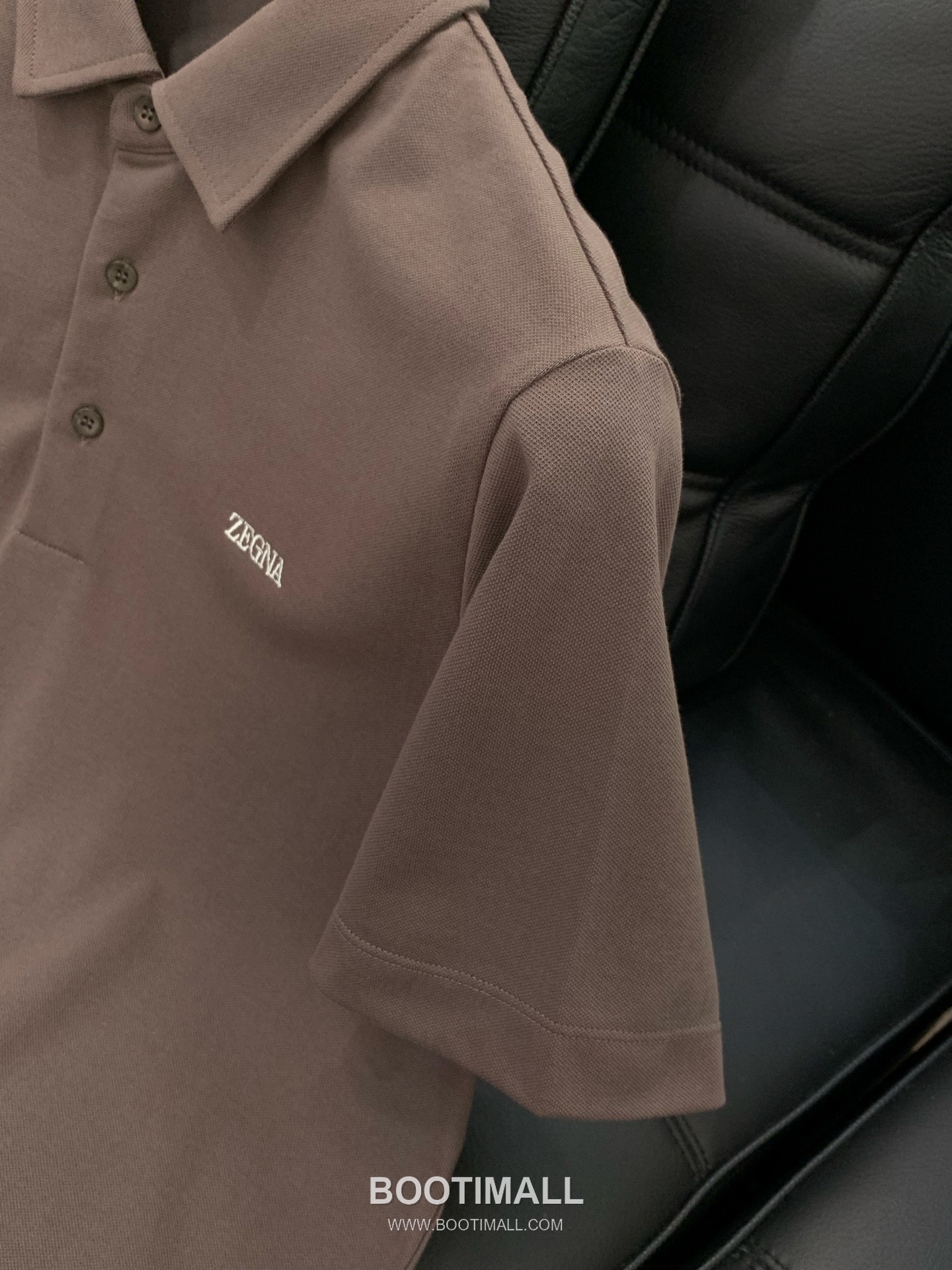 Zegna Cotton Collared Short Sleeve Polo Shirt with Minimal Design 제냐 코튼 카라 반팔 폴로 셔츠 미니멀 디자인 5