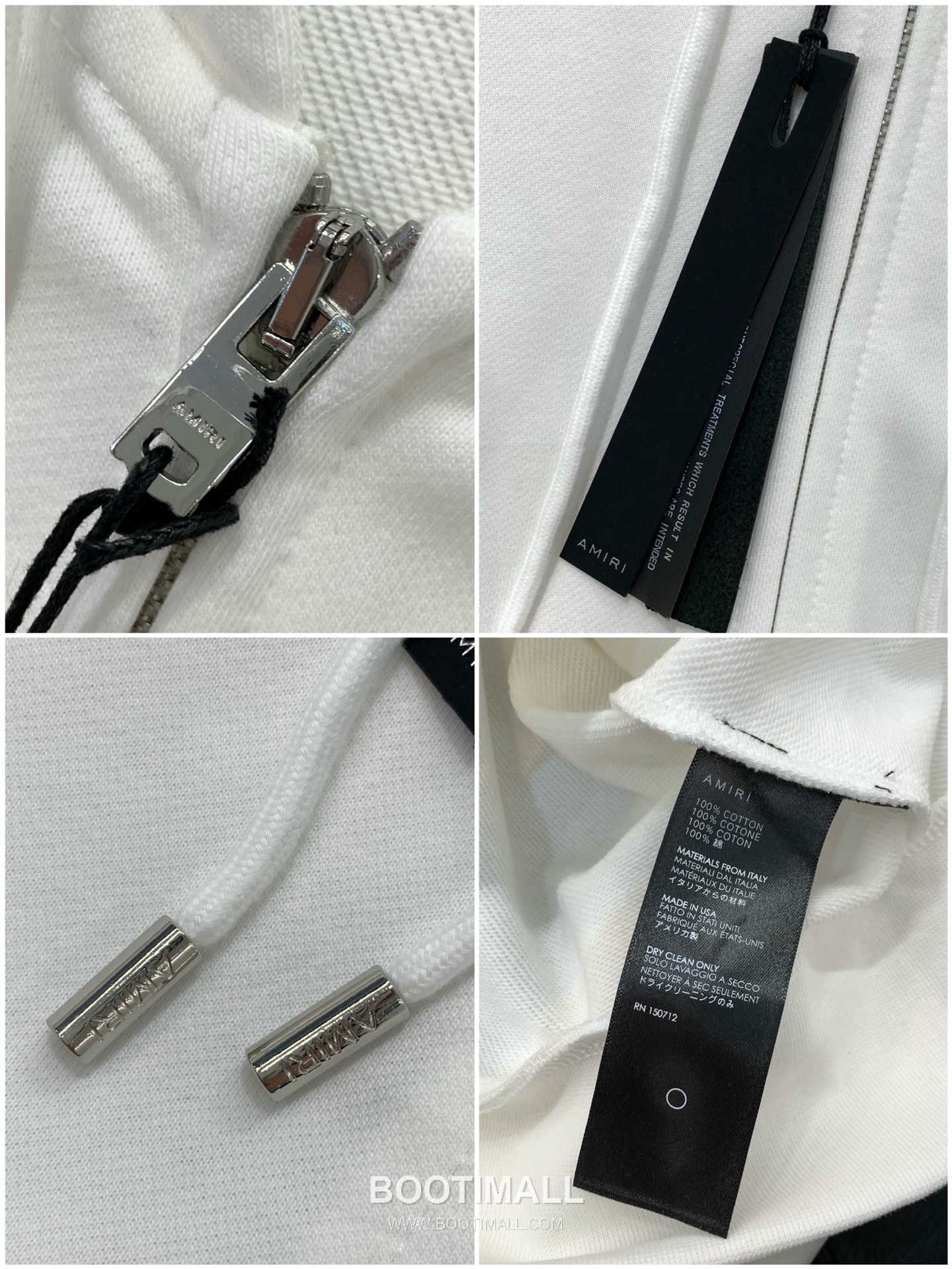 Amiri SS26 Cotton Blend Hooded Zip Jacket with Logo Print 아미리 SS26 코튼 혼방 후드 집 재킷 로고 프린트 8