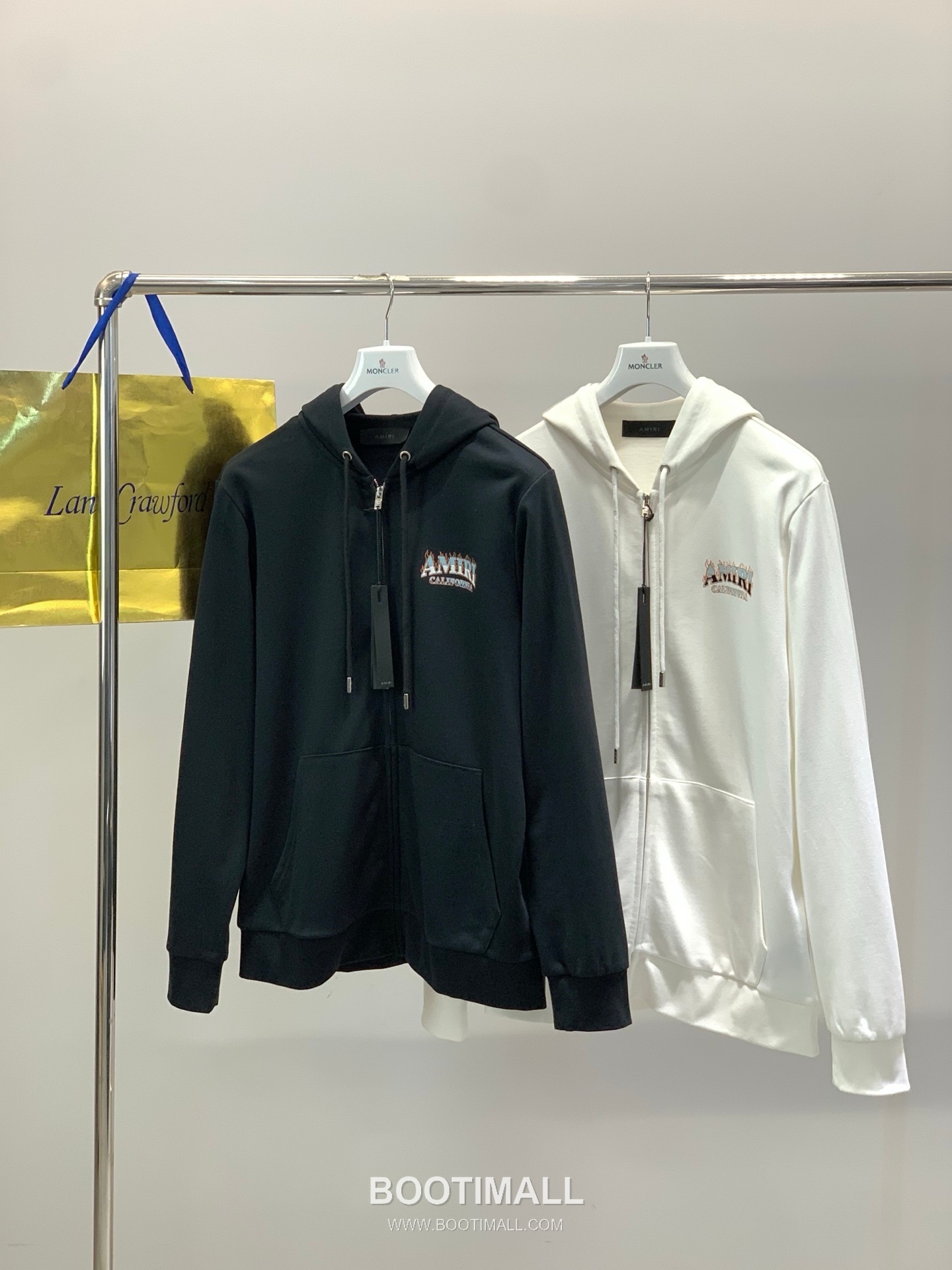 Amiri SS26 Cotton Blend Hooded Zip Jacket with Logo Print 아미리 SS26 코튼 혼방 후드 집 재킷 로고 프린트 9