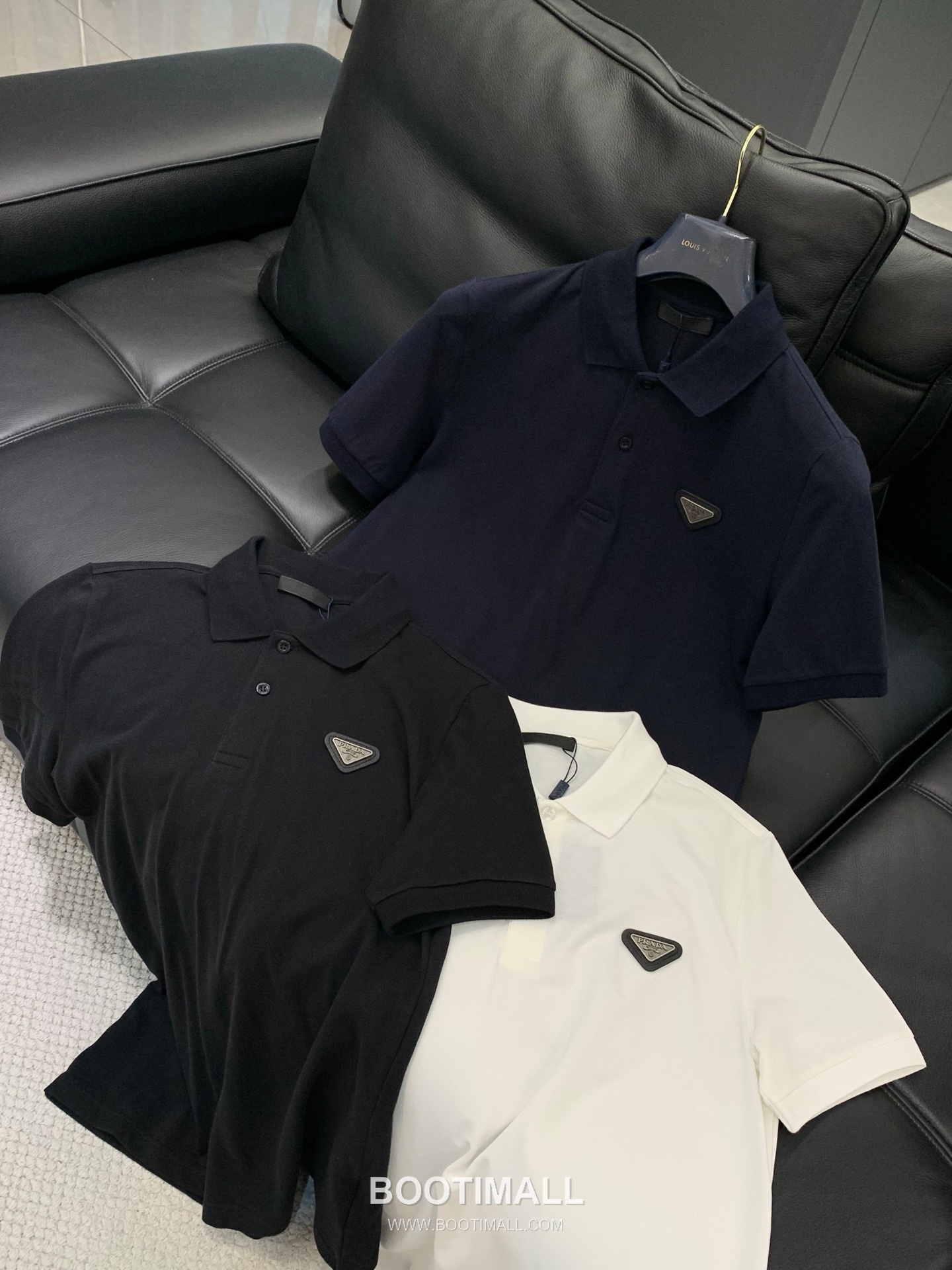 Prada SS26 Cotton Collared Short Sleeve T-Shirt with Logo Print 프라다 SS26 코튼 카라 반팔 티셔츠 로고 프린트 9