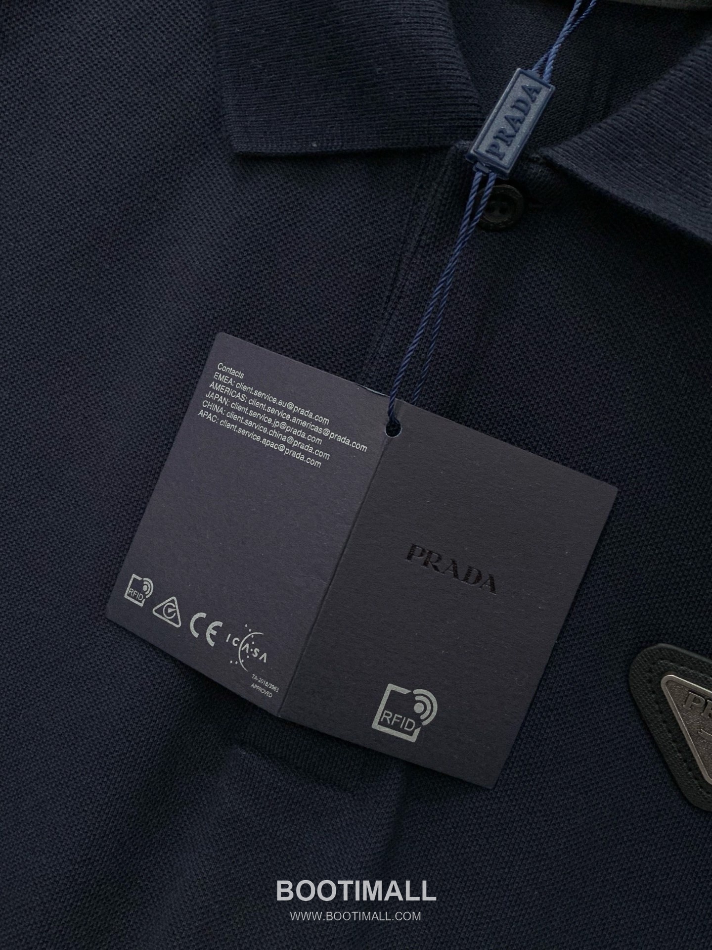 Prada SS26 Cotton Collared Short Sleeve T-Shirt with Logo Print 프라다 SS26 코튼 카라 반팔 티셔츠 로고 프린트 6