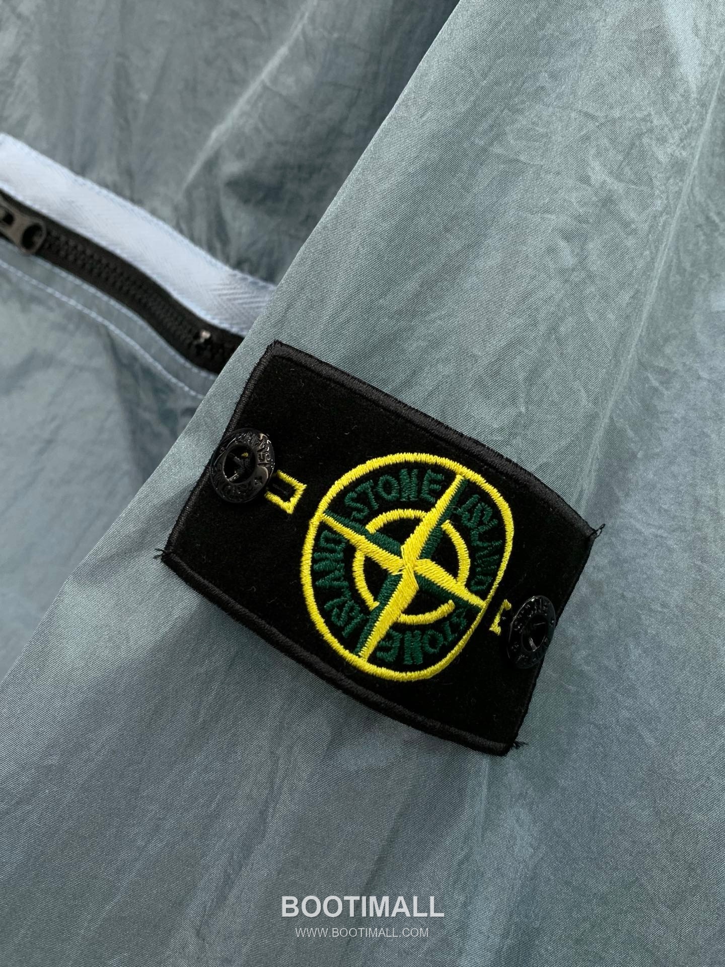 Stone Island SS26 Cotton Collared Zip Jacket with Embroidered Logo 스톤아일랜드 SS26 코튼 카라 집 재킷 자수 로고 6